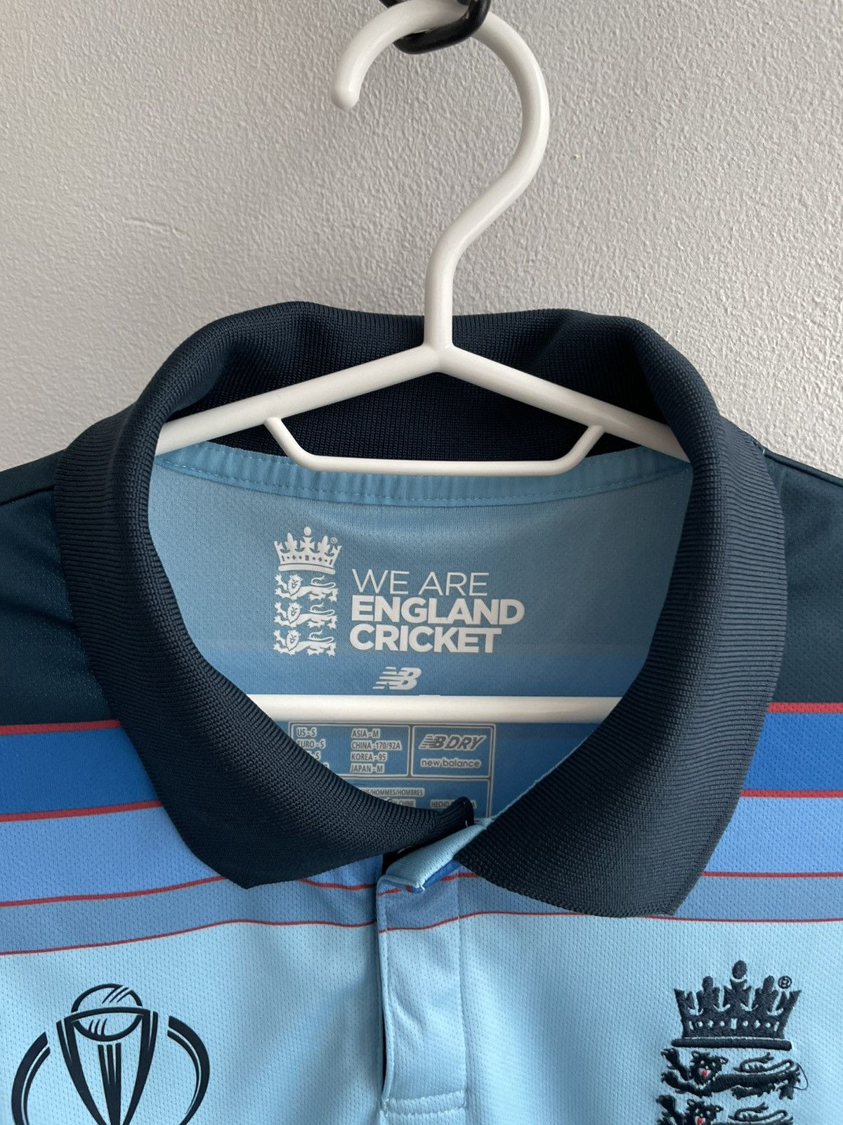 New Balance New Balance England Cricket World Cup 2019 Football Jersey Size US S / EU 44-46 / 1 - 11 Thumbnail