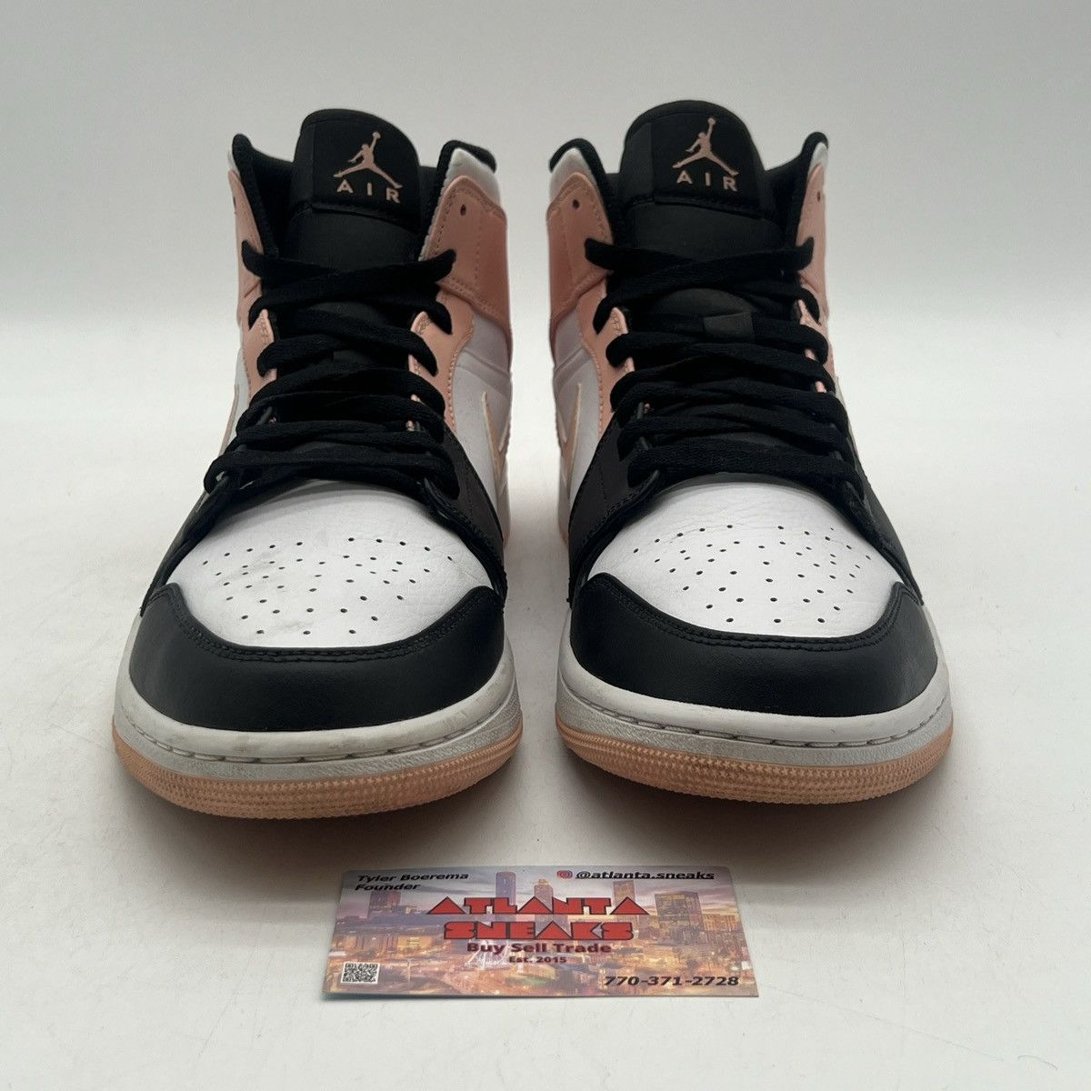Nike Air Jordan 1 mid crimson tint Size US 10.5 / EU 43-44 - 2 Thumbnail