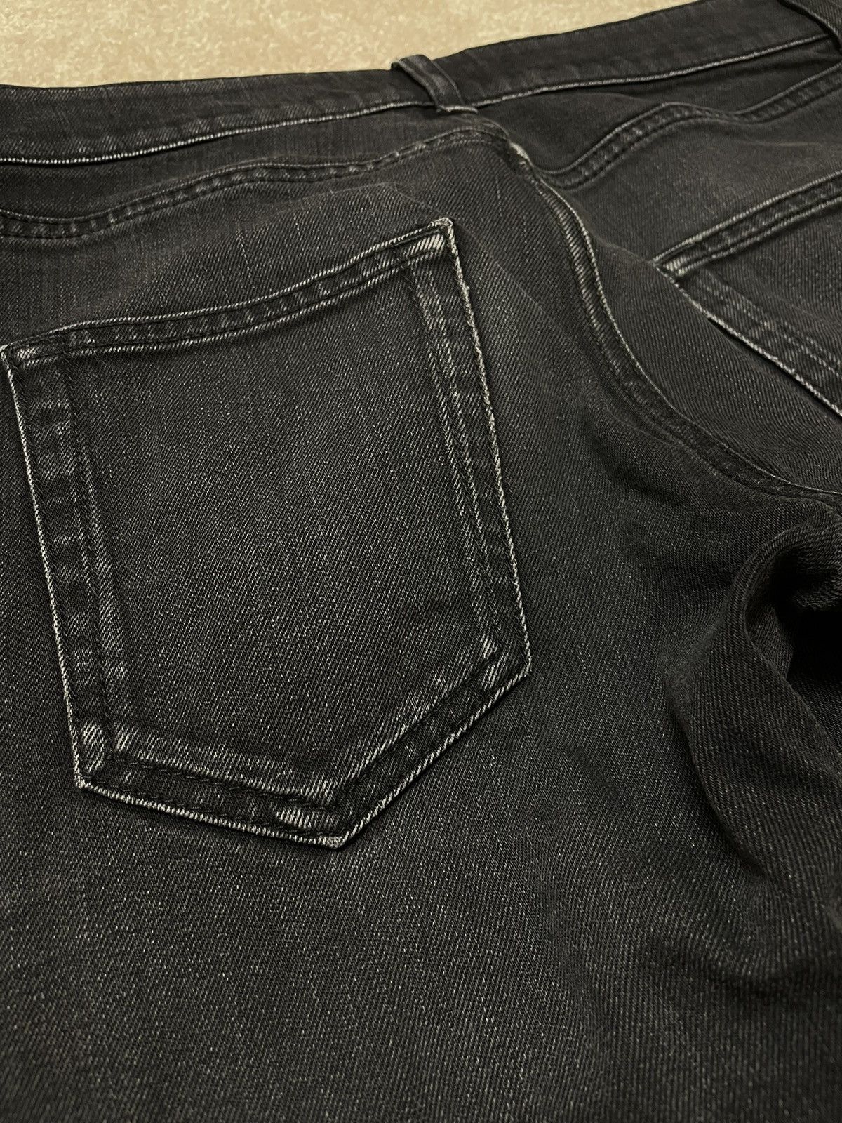 Saint Laurent Paris Saint Laurent Dark Grey Skinny Jeans Size US 31 - 4 Thumbnail