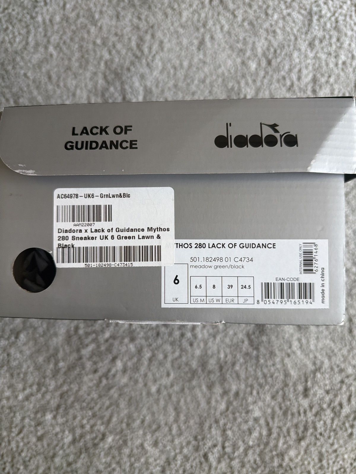 Diadora Diadora x Lack of Guidance Mythos 280 Size US 8.5 / IT 38.5 - 6 Thumbnail
