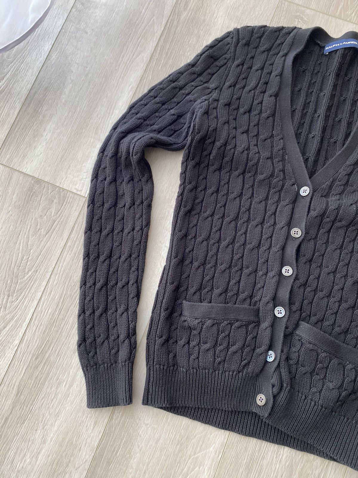 Polo Ralph Lauren Polo Pony Cable Knit Cardigan Size S / US 4 / IT 40 - 2 Thumbnail