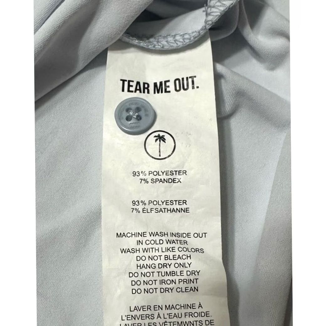 Vintage Palm Golf Co Palm Tree Polo Golf Performance Light Blue Heather XL Men's Size US XL / EU 56 / 4 - 7 Thumbnail