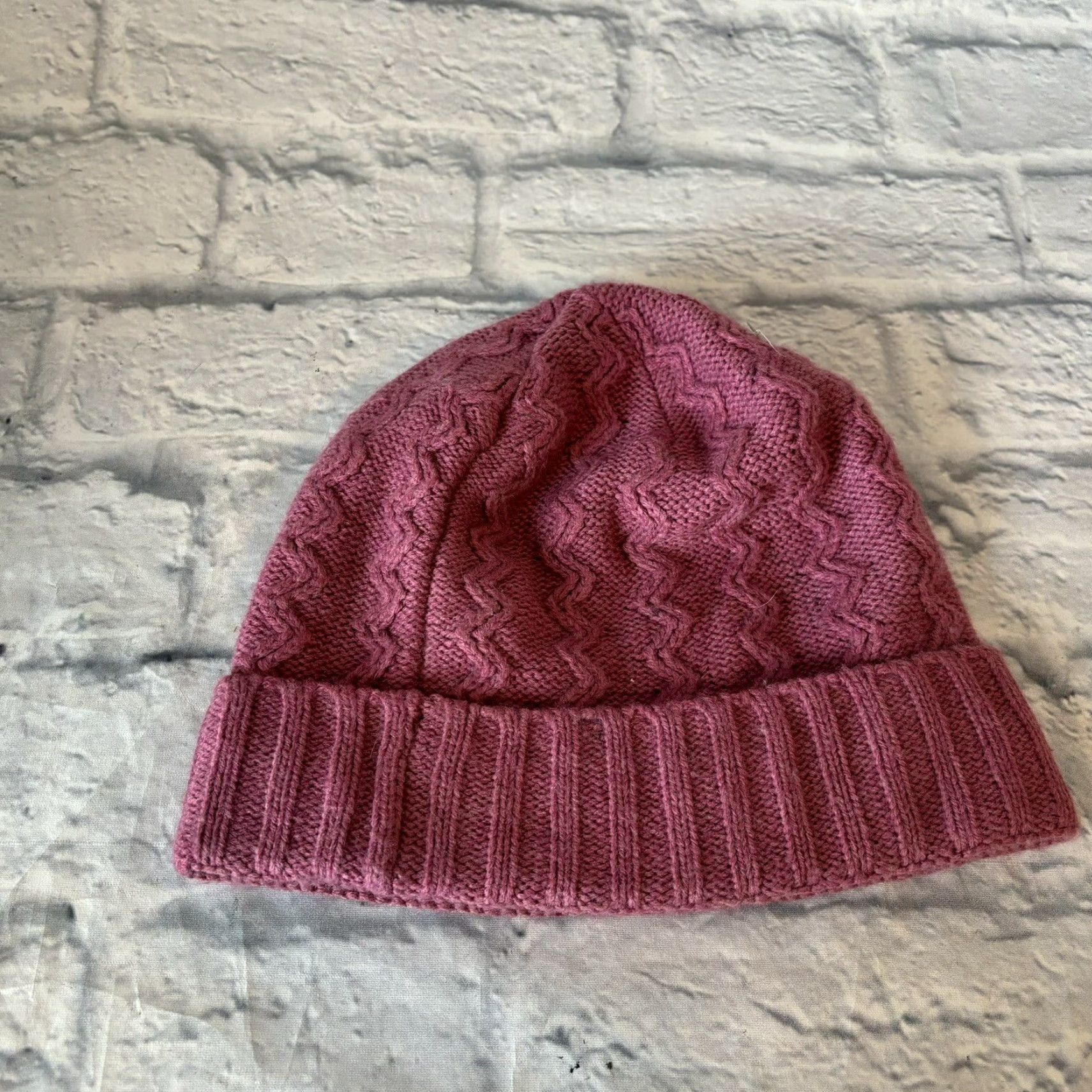 Carhartt Carhartt Beanie Ladies Knit Cuffed Zig Zag Purple Pink Women's Hat RARE Size ONE SIZE - 4 Thumbnail