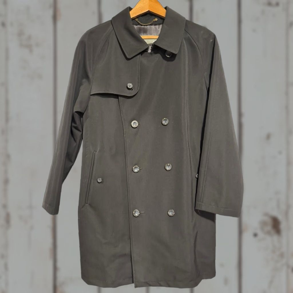 Vintage Hickey Freeman Double Breasted Trench Coat Black Wool Blend Men’s Medium Raglan Jacket/Coat Size US M / EU 48-50 / 2 - 1 Thumbnail