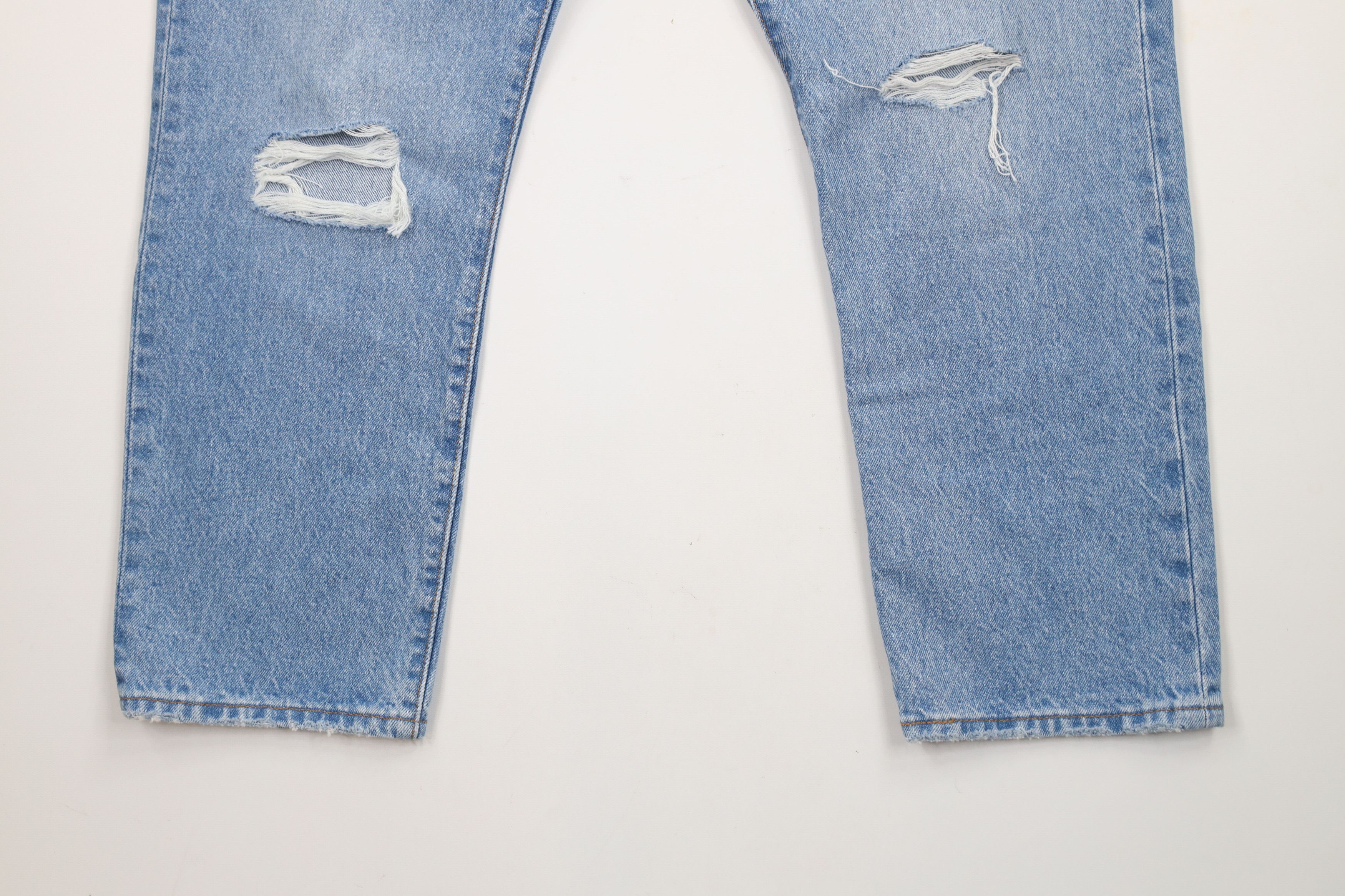 Levi's × Vintage Levis 501xx Button Fly Cropped Original Fit Denim Jeans Size 32" / US 10 / IT 46 - 4 Thumbnail