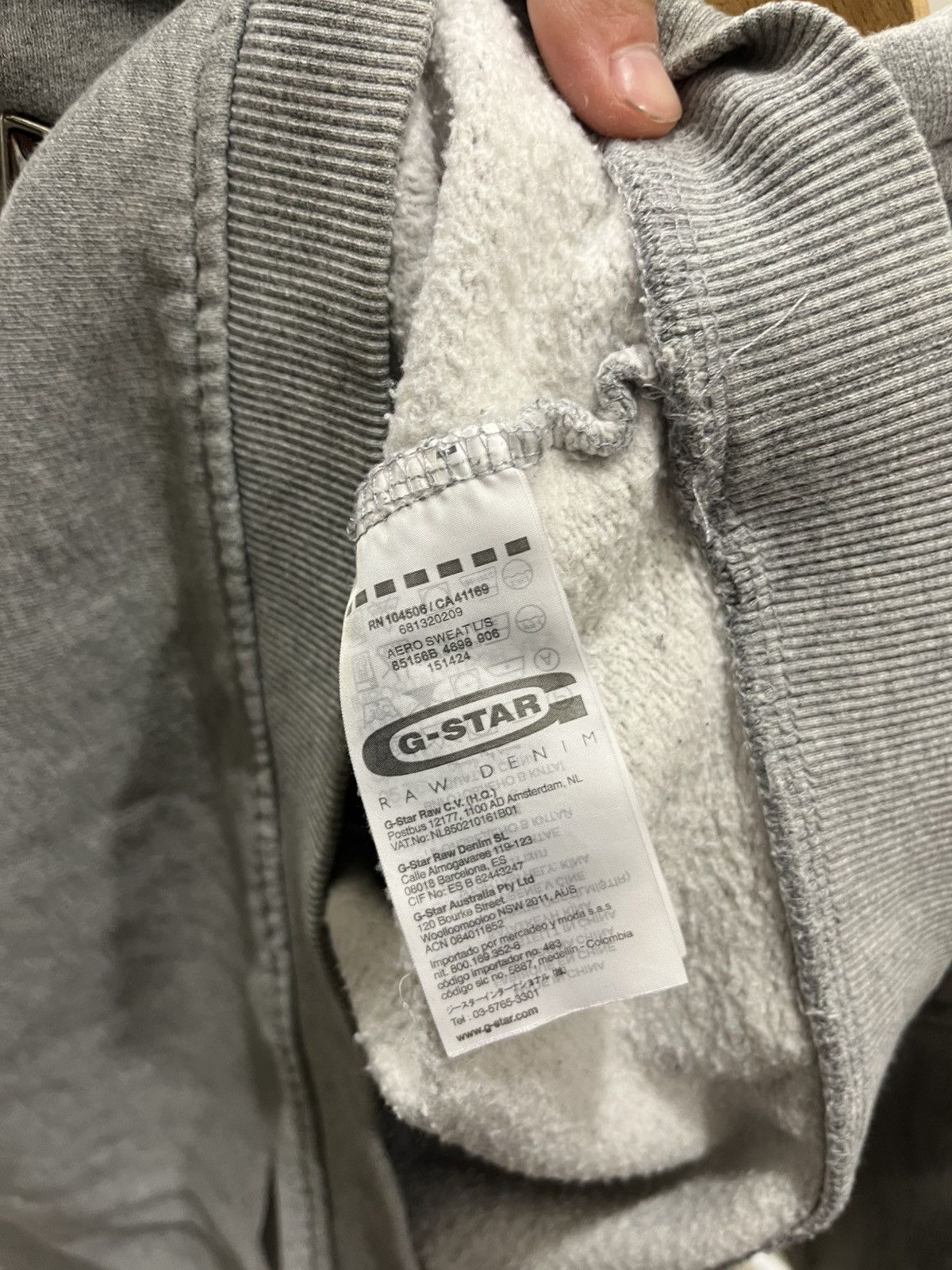 G-Star Vintage G-Star Raw Hoodie Print Big Spellout Logo Grey Y2K Size US M / EU 48-50 / 2 - 6 Thumbnail