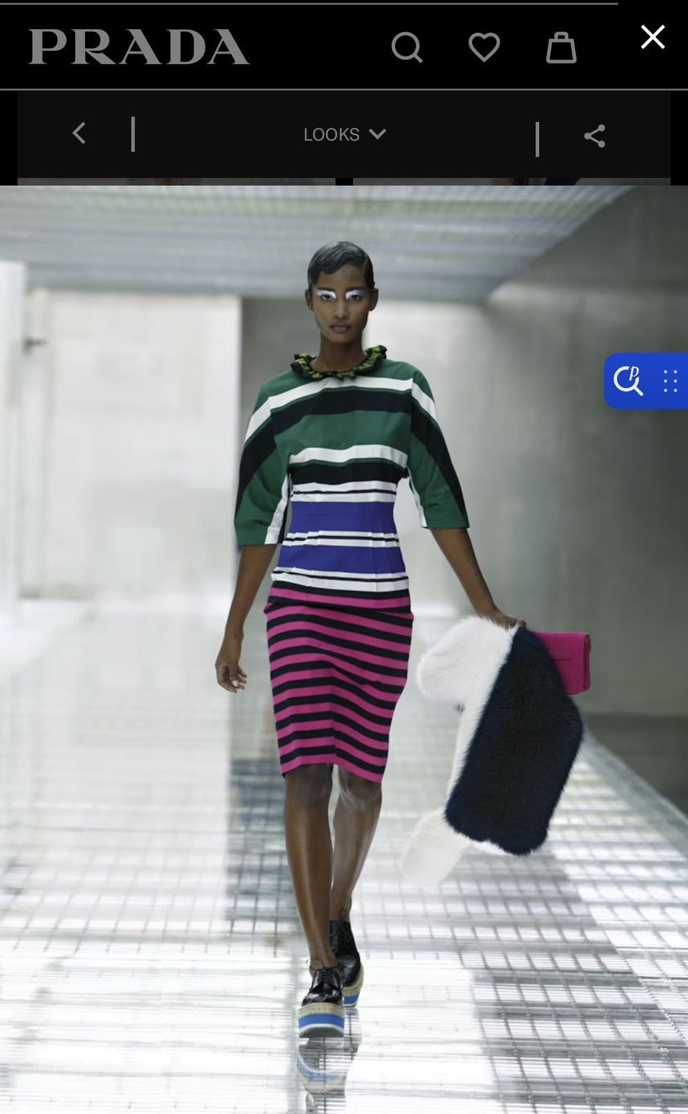 Prada Prada Spring 2011 pink and black striped satin dress Size S / US 4 / IT 40 - 16 Thumbnail