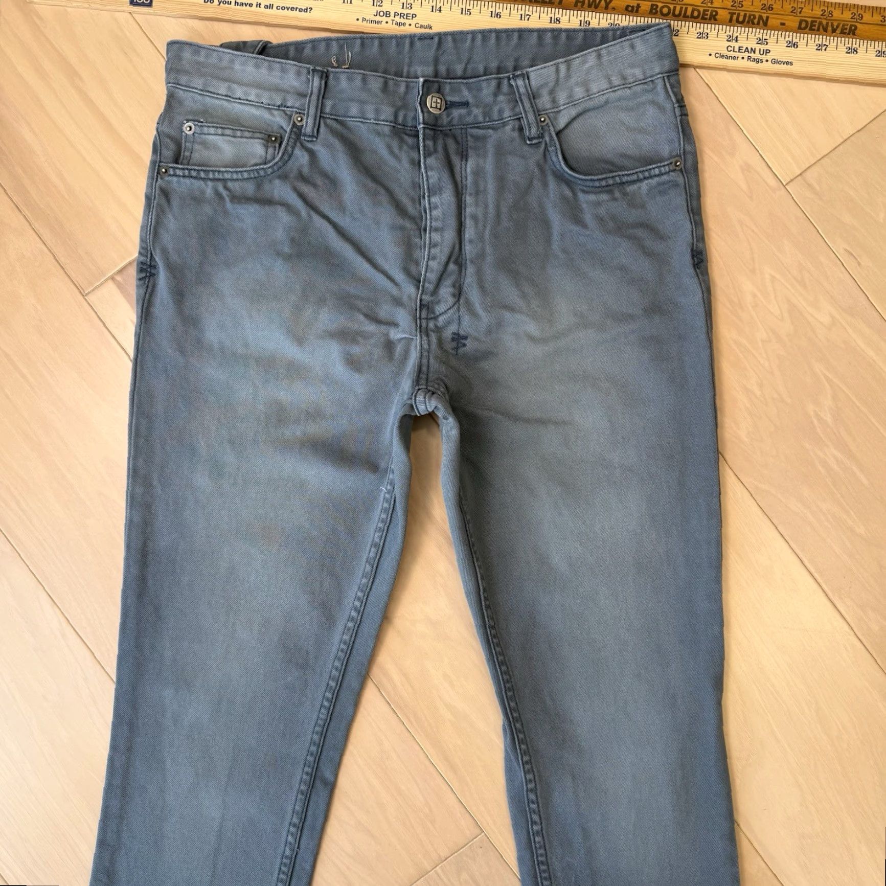 Ksubi Ksubi Jeans 34 Slim Taper Denim 5-Pocket Mens Blue Vintage No Size US 34 / EU 50 - 3 Thumbnail