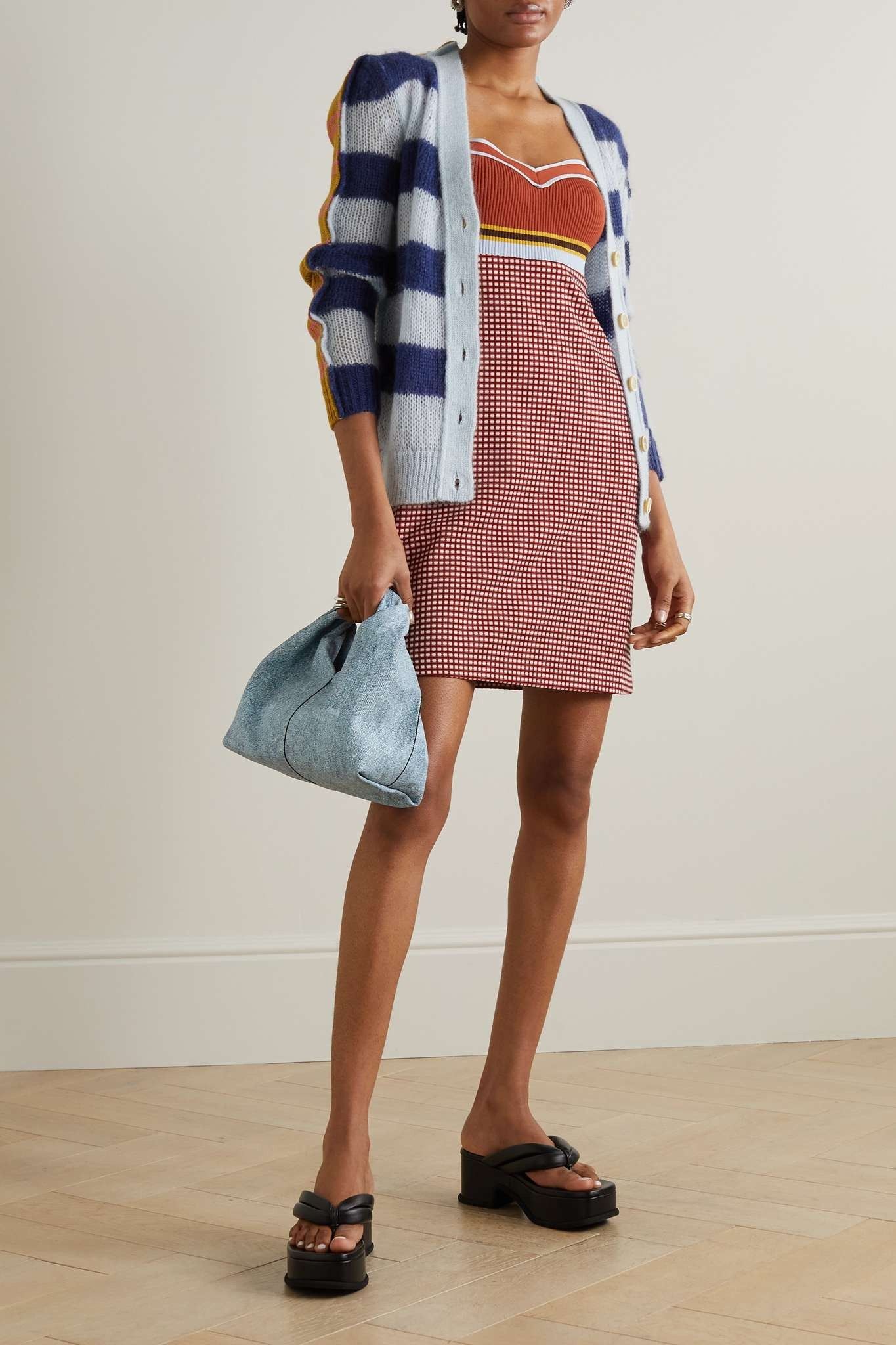 Marni o1y1025 Mini Dress in Multicolor Size XS / US 0-2 / IT 36-38 - 4 Thumbnail