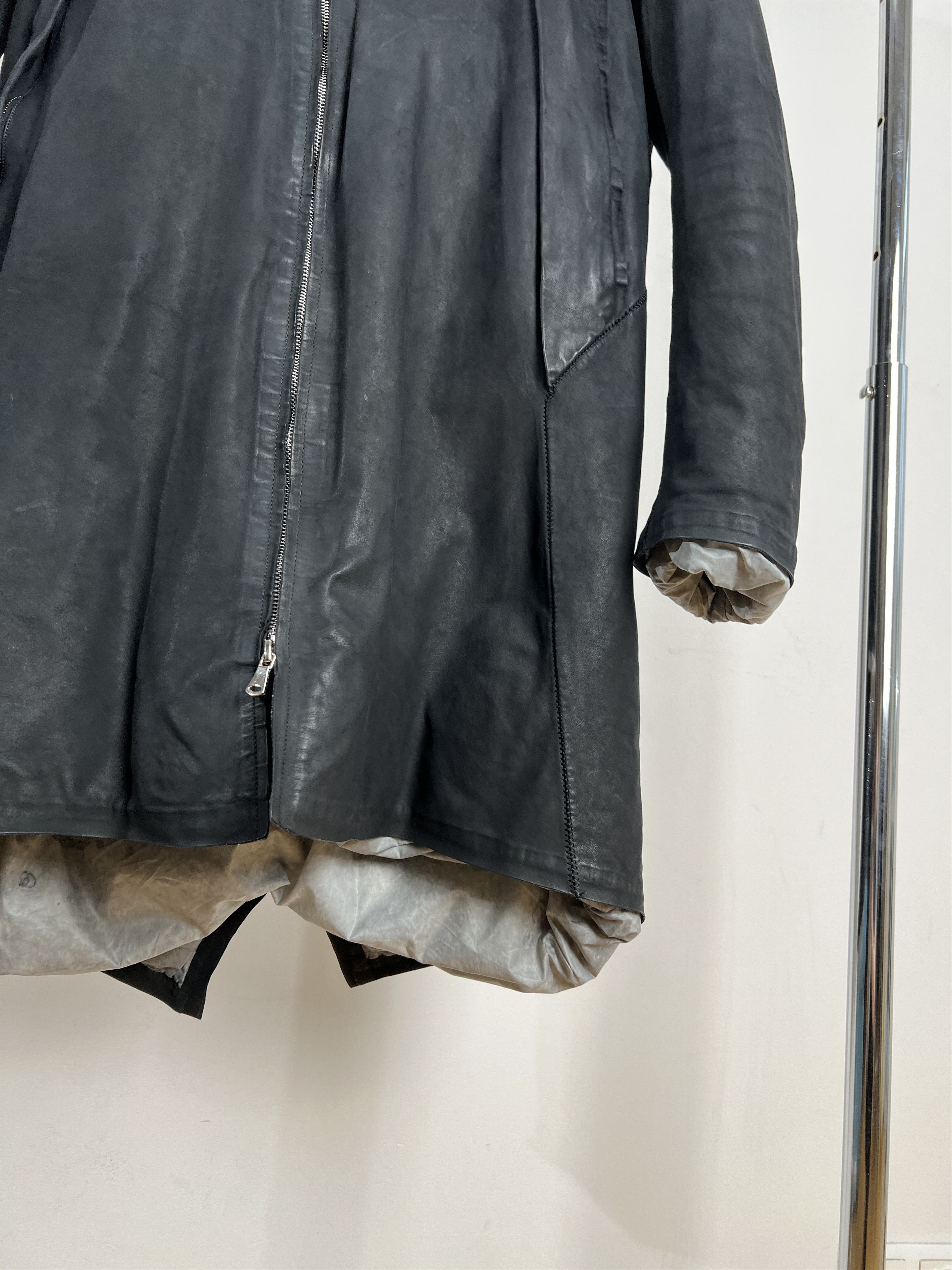 Isaac Sellam Experience ISAAC SELLAM EXPERIENCE LEATHER LONG JACKET Size XXL / US 16-18 / IT 52-54 - 11 Thumbnail