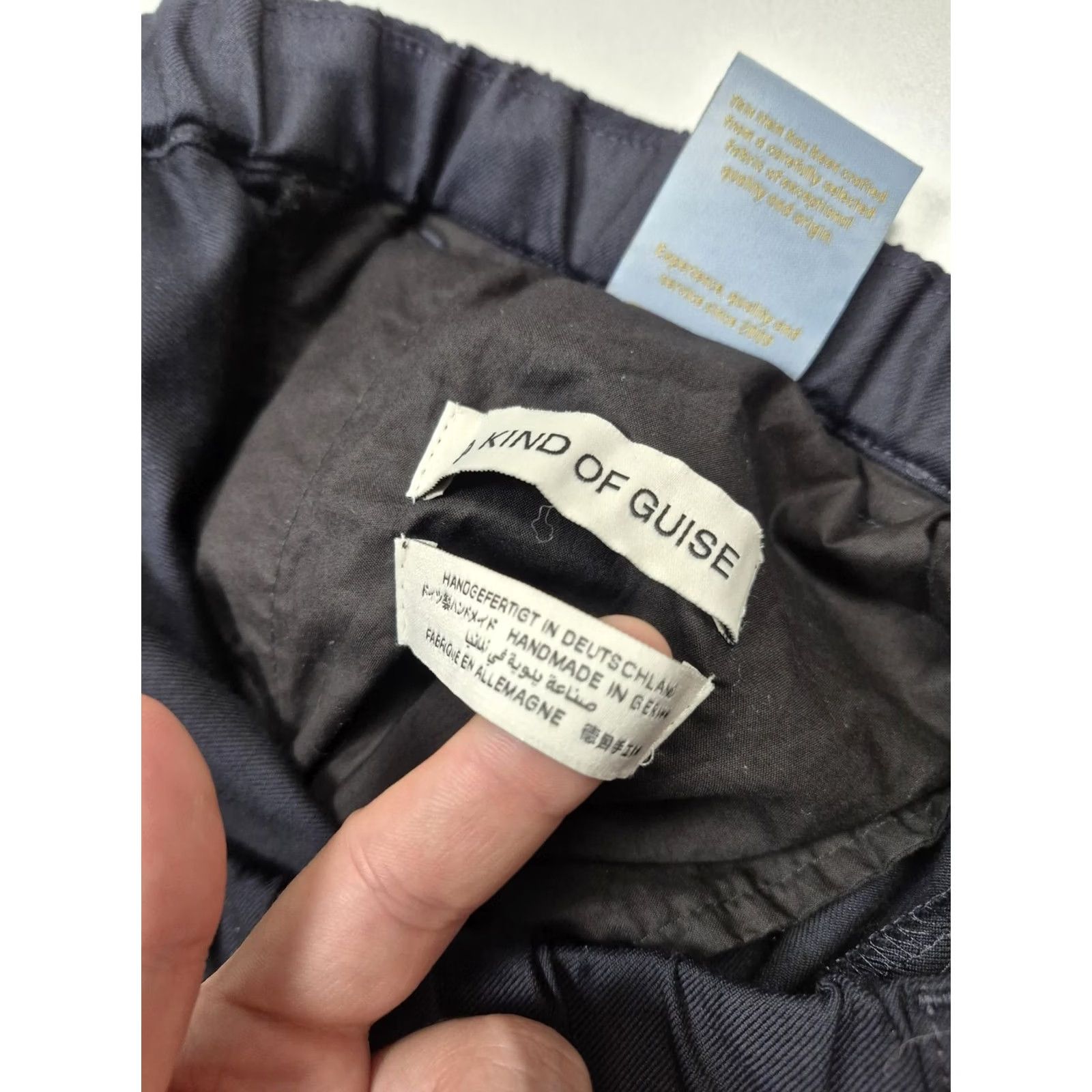A Kind Of Guise A Kind Of Guise Dress Pants Mens 36x30 Blue Wool Elastic Waist Lined Germany Dress Pants Mens EU 52 Regular Wool Blue Solid Winter Germany Mens Size US 36 / EU 52 - 6 Thumbnail