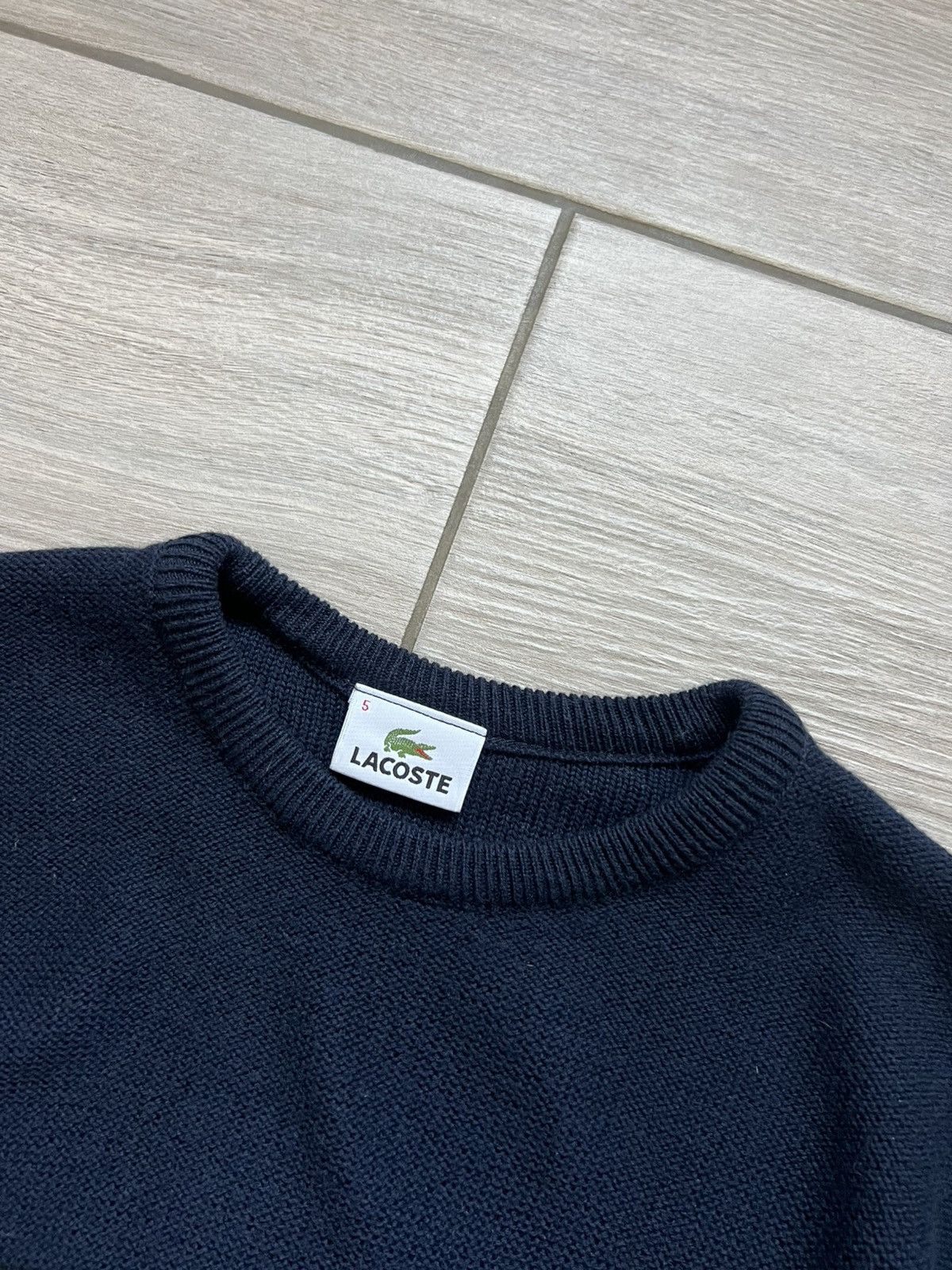 Lacoste Lacoste Sweater Vintage Dark Blur Small Logo Size US XL / EU 56 / 4 - 4 Thumbnail