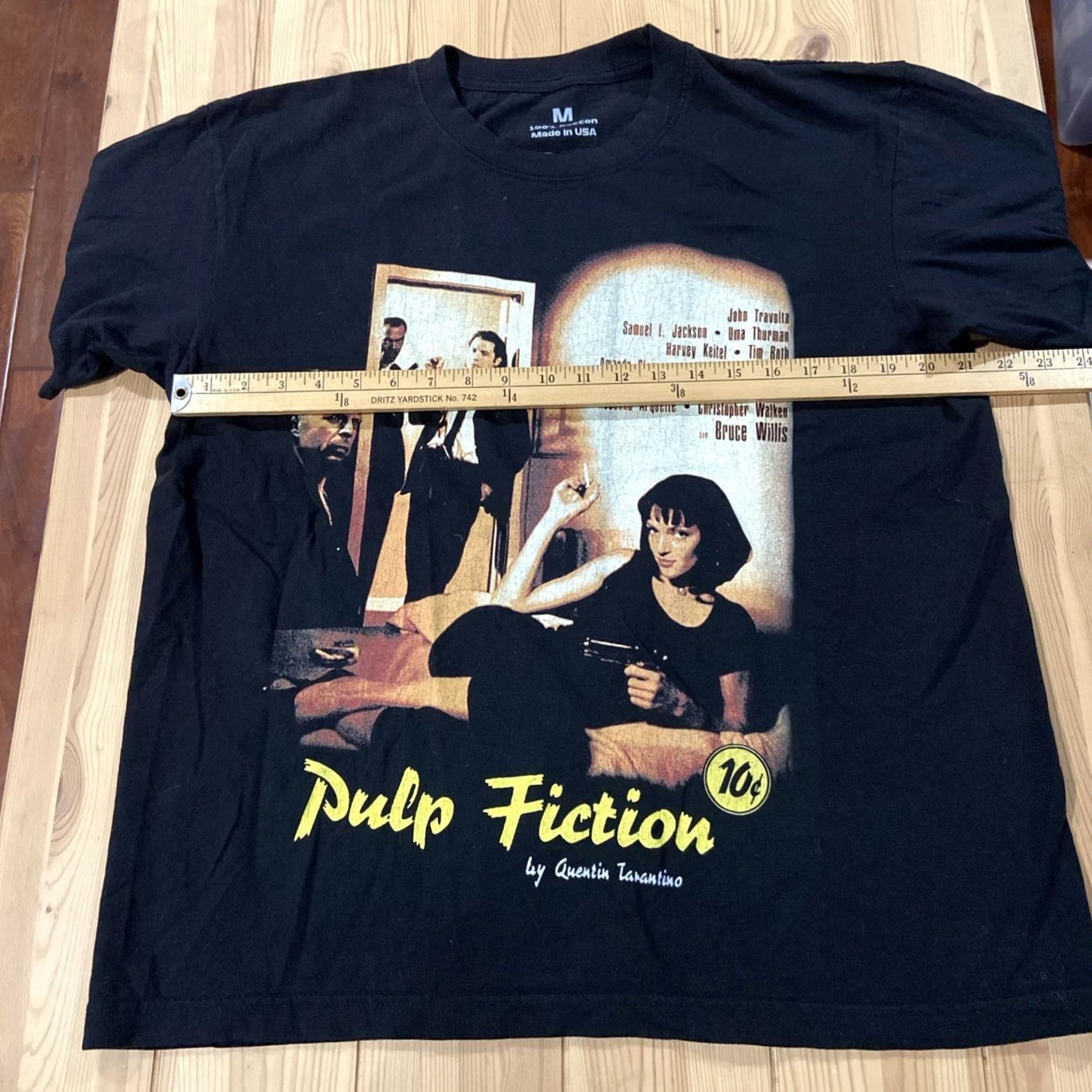 Vintage VINTAGE Winterland T-Shirt Men Pulp Fiction 1990s Black 100% Cotton Crewneck Short Sleeve Size M Shirt Tarantino Print Size US M / EU 48-50 / 2 - 7 Thumbnail