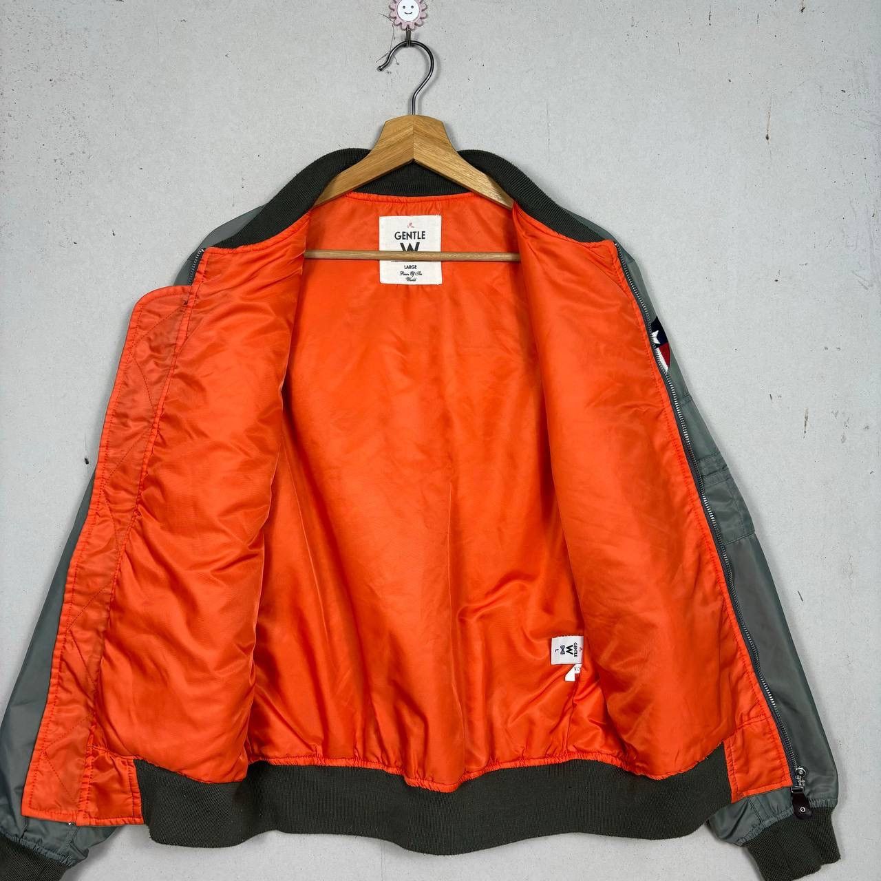 Japanese Brand Mr Gentle W Flying Tigers P-40 Warhawk Bomber Jacket Large Size US L / EU 52-54 / 3 - 3 Thumbnail