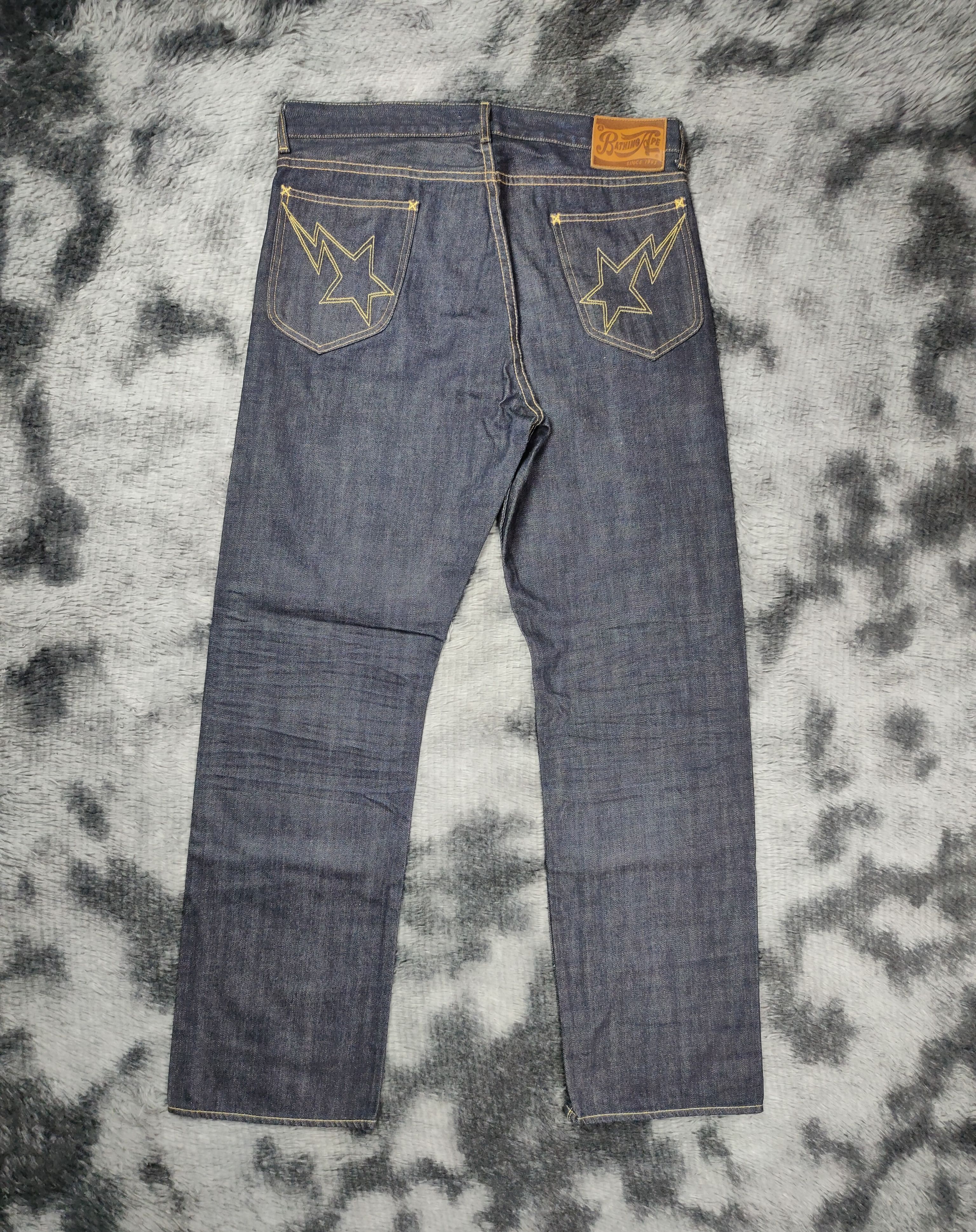 Image of Bapesta Denim in Blue, Men's (Size 36)