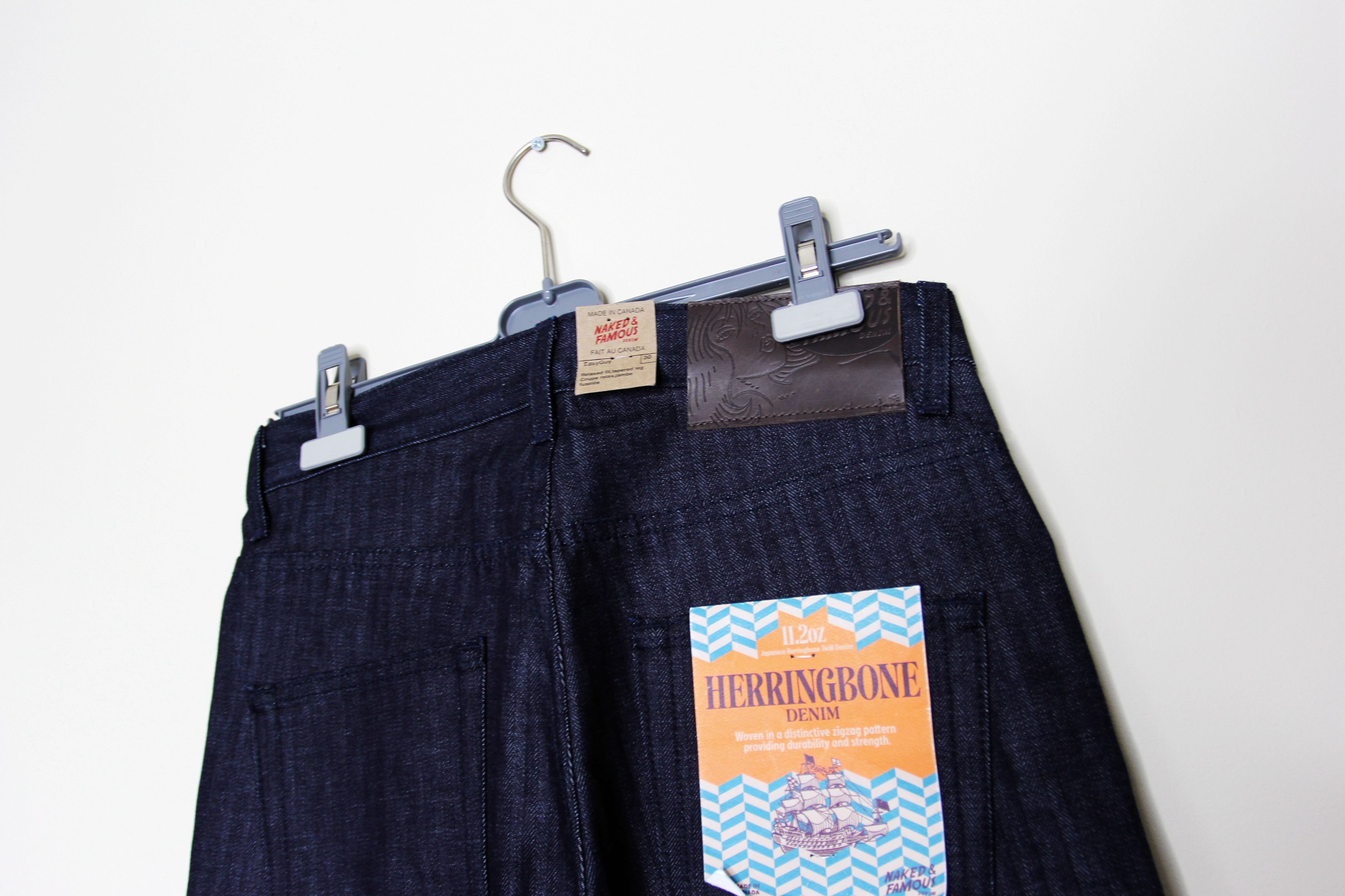 Naked & Famous BNWT AW23 NAKED & FAMOUS HERRINGBONE EASY GUY JEANS 30 Size US 30 / EU 46 - 6 Thumbnail