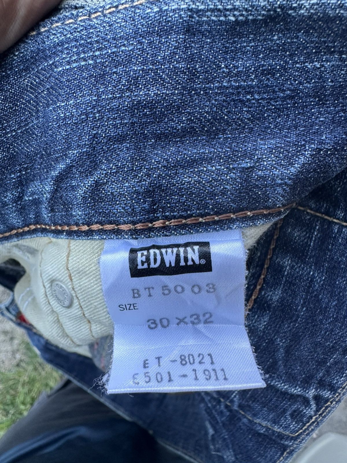 Edwin 💥Crazyyy Edwin Blue Trip FLARE 503 Japan Denim Size US 32 / EU 48 - 11 Thumbnail