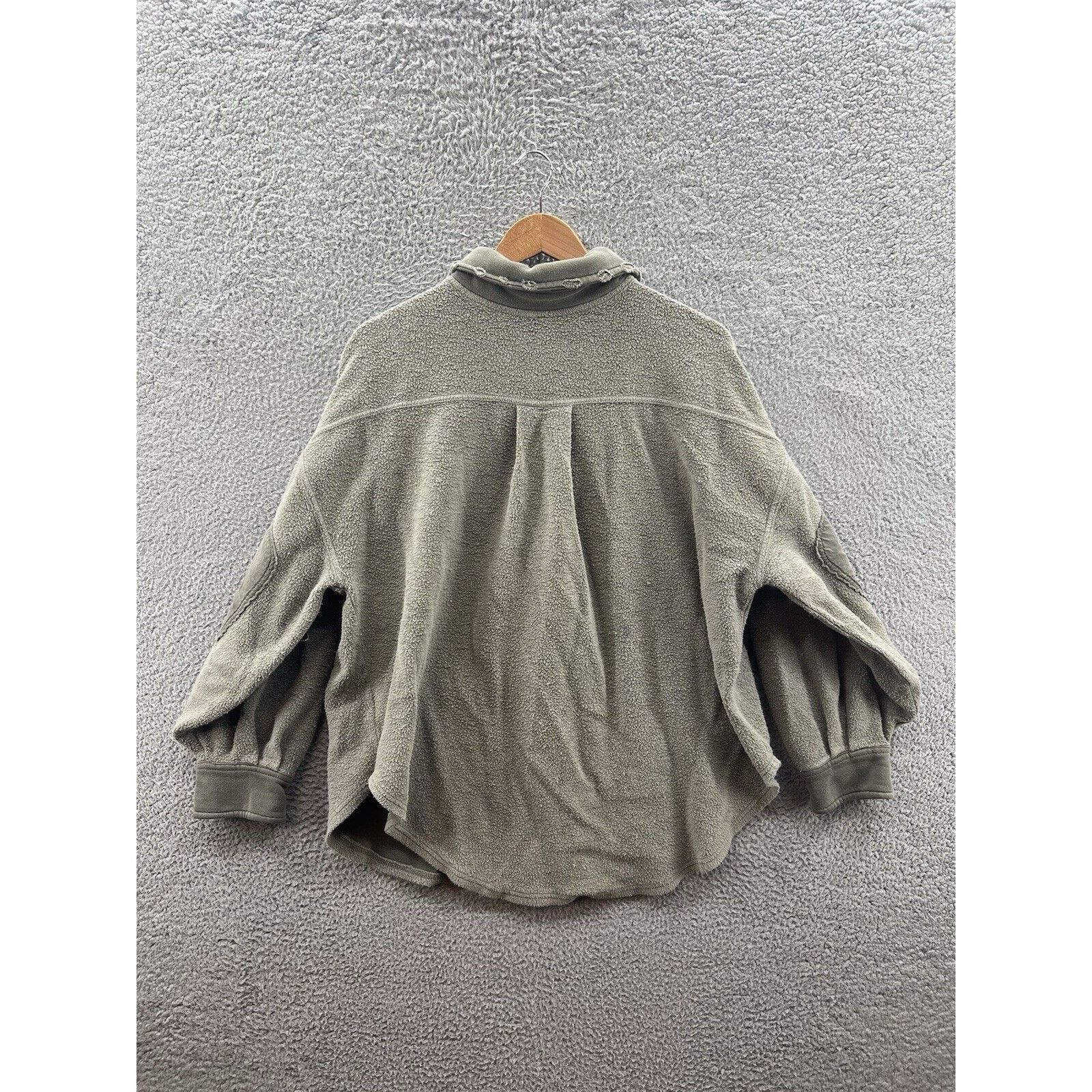 Free People Free People Ruby Fleece Shirt Oversized Jacket In Jaded Size M / US 6-8 / IT 42-44 - 2 Thumbnail
