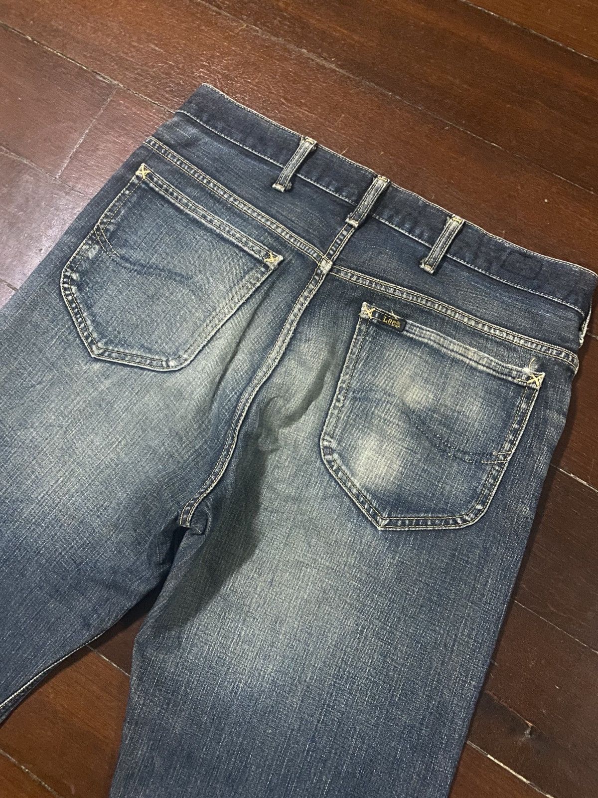 Lee VINTAGE LEE RIDERS SELVEDGE RUSTY MUDWASH DISTRESSED DENIM Size US 35 - 19 Thumbnail