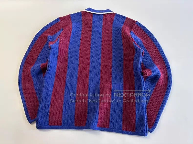 Aime Leon Dore Aime Leon Dore Knitted Striped Collar Soccer Jersey Size US M / EU 48-50 / 2 - 2 Thumbnail