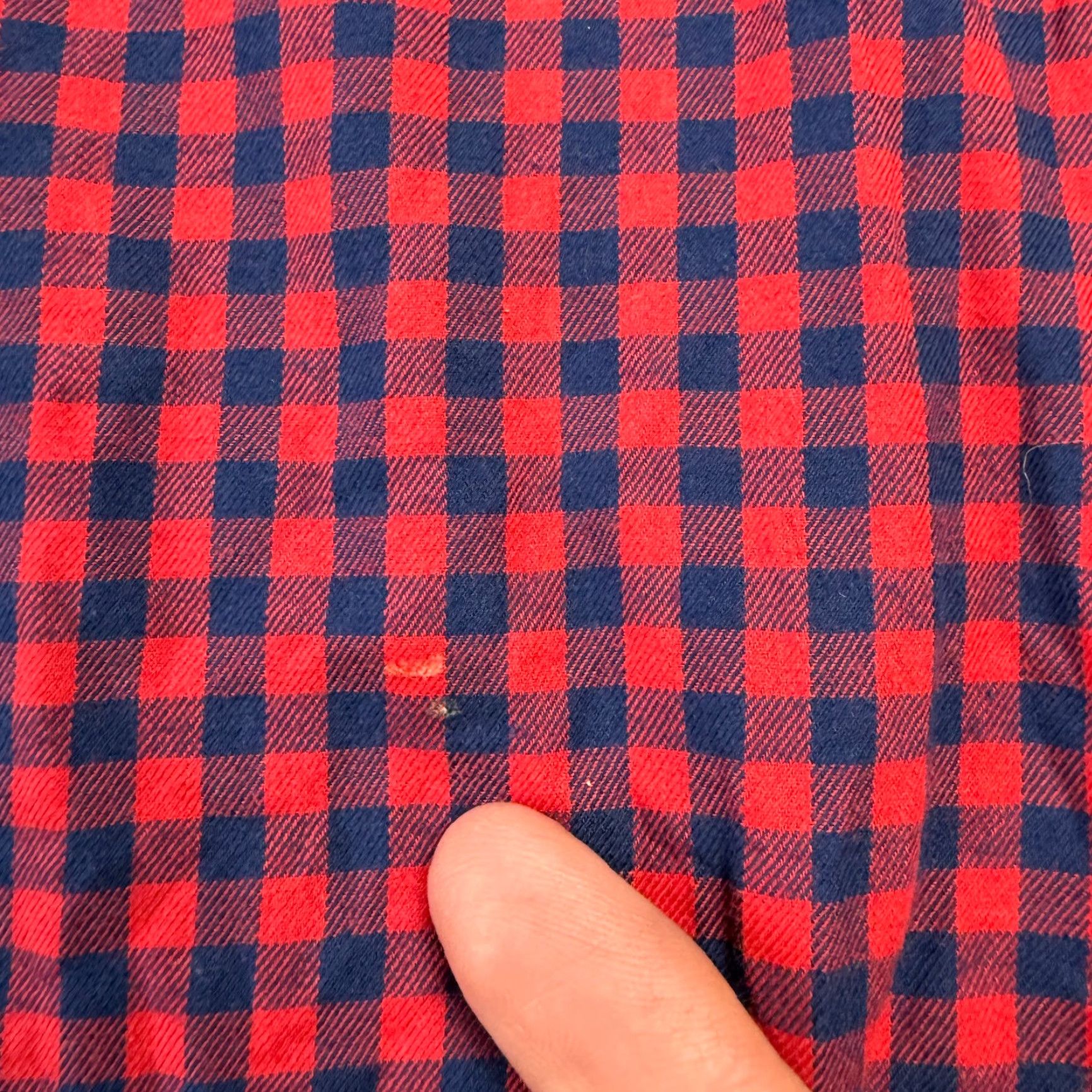 ASH Ash & Erie Shirt Mens XL Red Navy Gingham Check Button Down Lightweight Cotton Size US XL / EU 56 / 4 - 5 Thumbnail