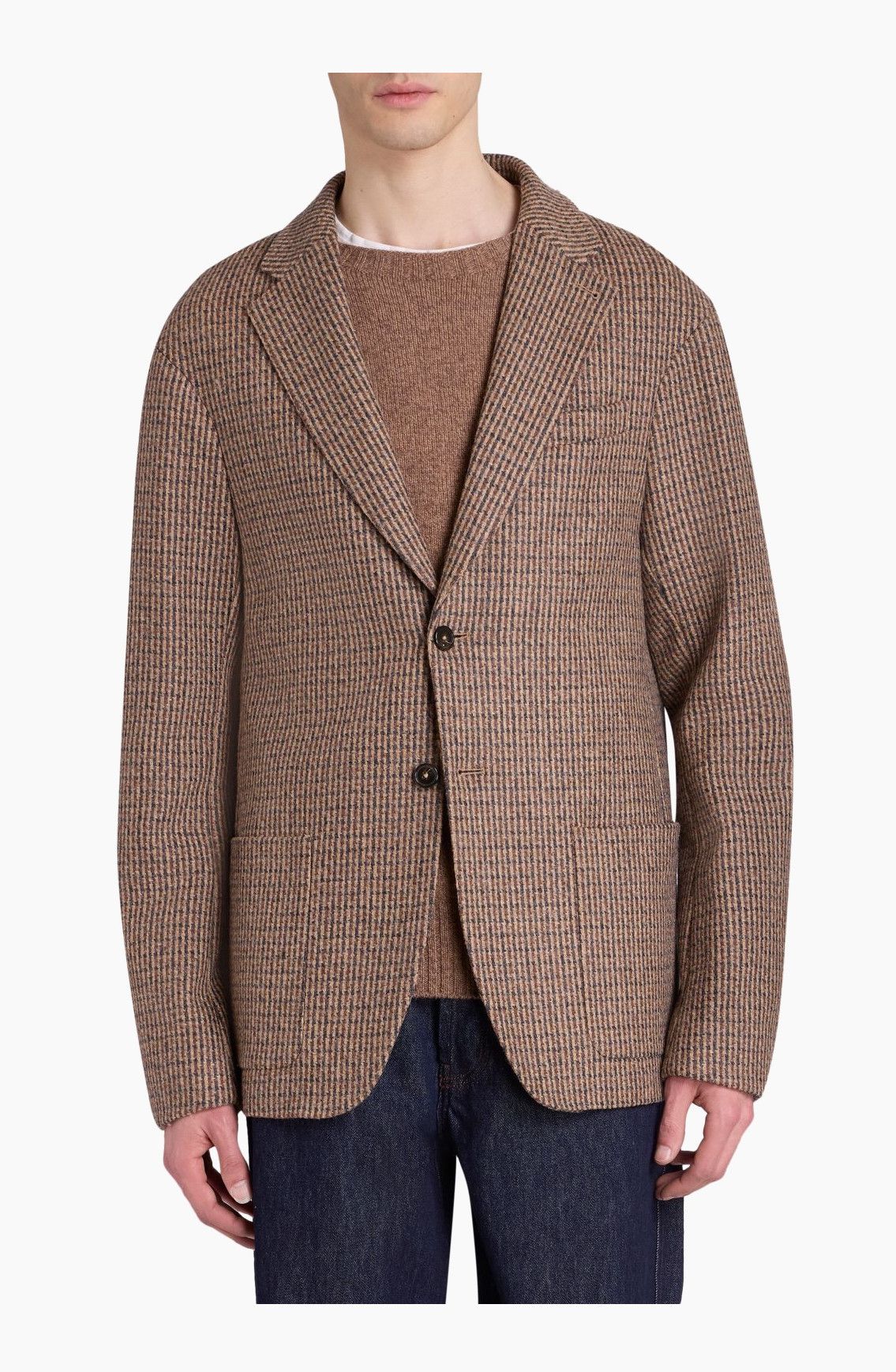 Officine Generale Officine Generale Houndstooth Wool-Blend Sportcoat NWT Size 36S - 3 Thumbnail