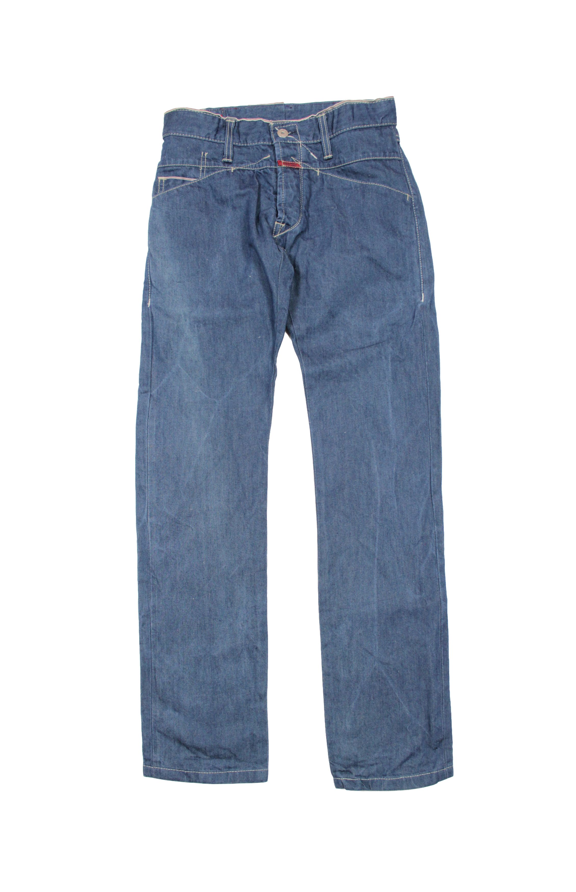 Marithe + Francois Girbaud 00S Y2K Cotton Linen Twisted Jeans Vintage Size 27" / US 4 / IT 40 - 1 Thumbnail