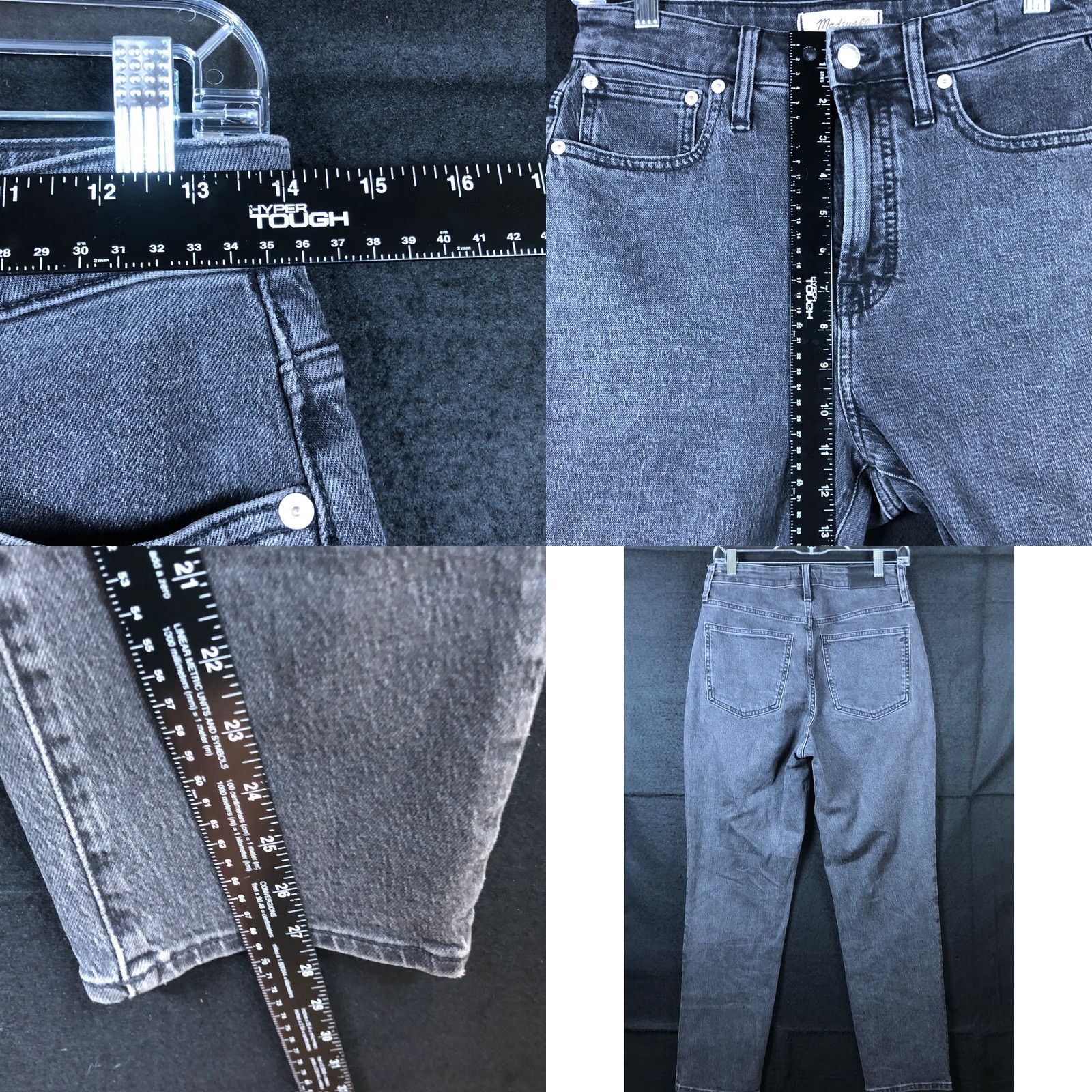 Madewell Madewell Jeans Black Denim The Curvy Perfect Vintage High Rise Stretch 26 Womens Jeans Block Stretch Pockets 5 Pocket Design Regular Inseam 27.5in Size 28" / US 6 / IT 42 - 8 Thumbnail