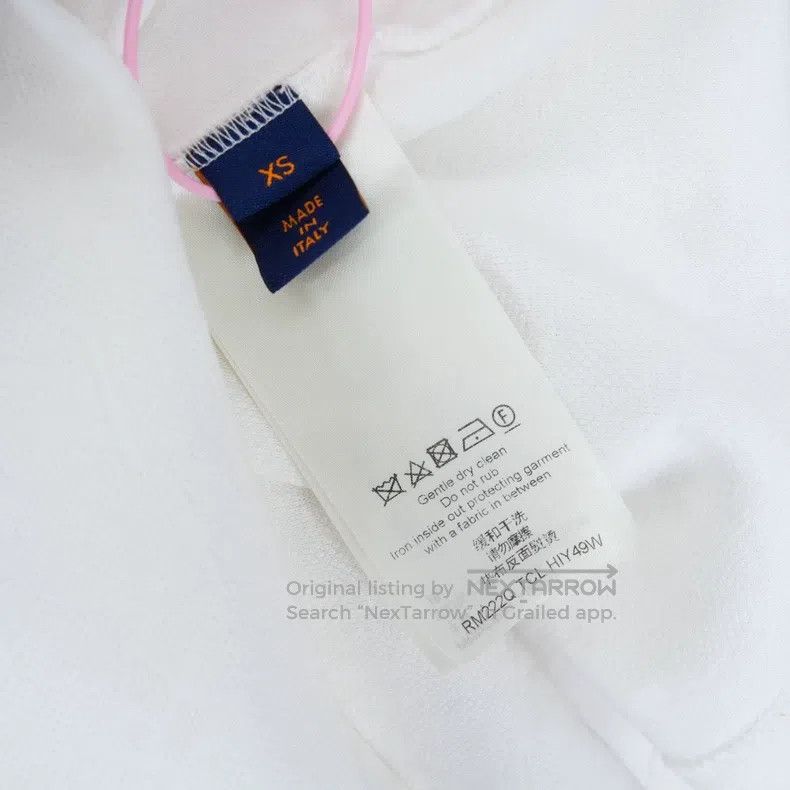 Louis Vuitton Louis Vuitton White dark stripe full print pocket short sl Size US XS / EU 42 / 0 - 5 Thumbnail