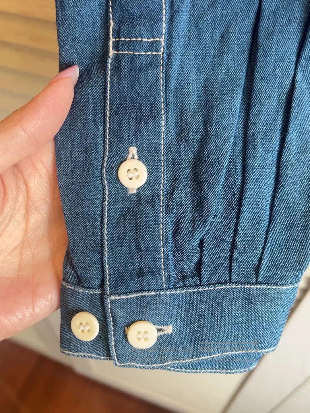 Visvim visvim Blue Denim Shirt with Trim. Size US M / EU 48-50 / 2 - 3 Thumbnail