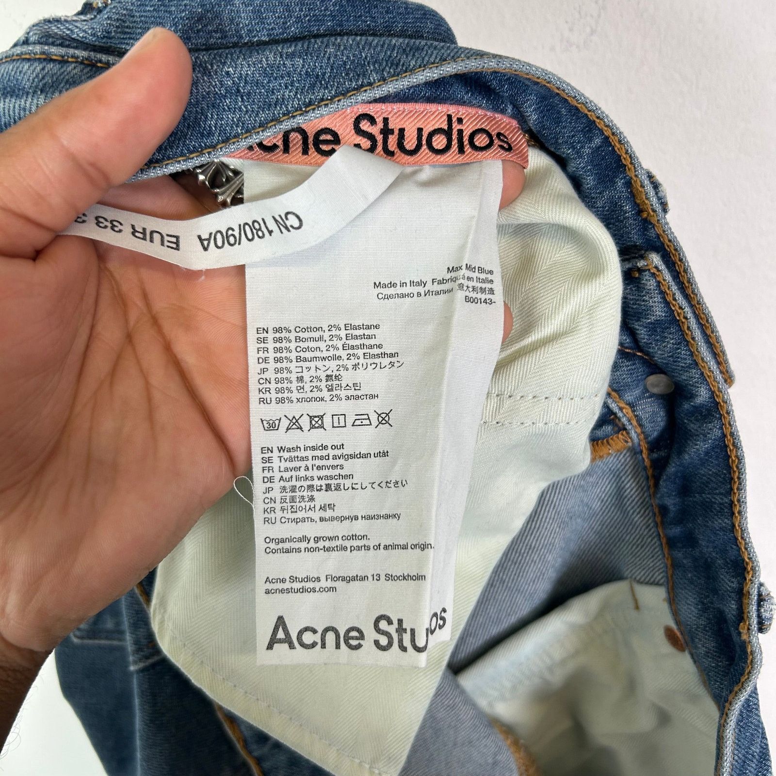 Acne Studios Acne Studios Slim-Cut Denim Jeans Size US 33 - 4 Thumbnail