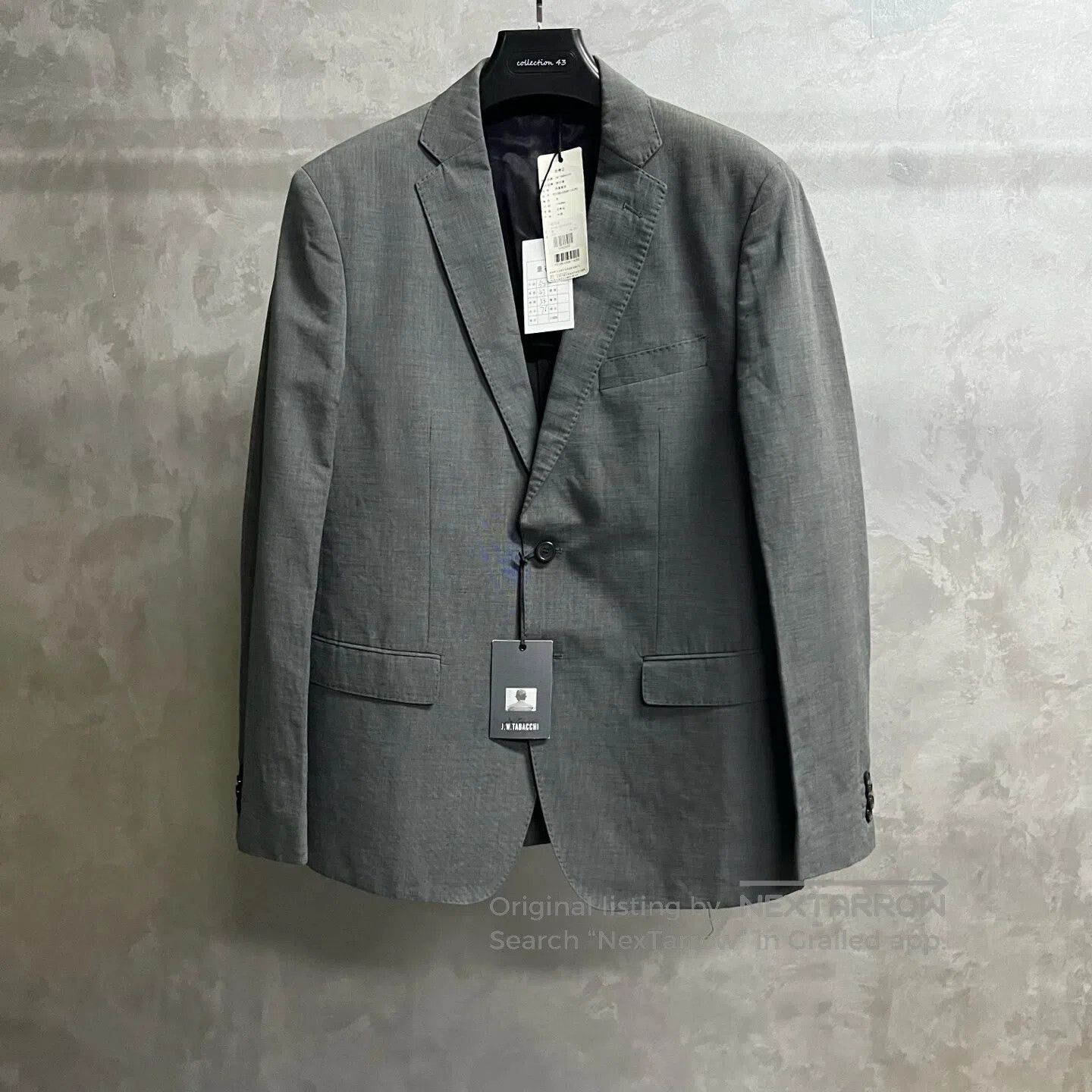 Other j.w.tabacchi Flap-collared long-sleeved blazer| Size 52R - 1 Thumbnail