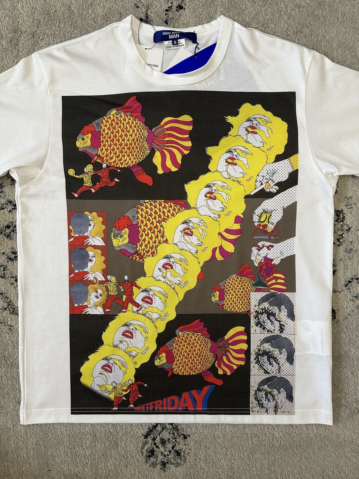 Junya Watanabe MAN graphic-print cotton T-shirt