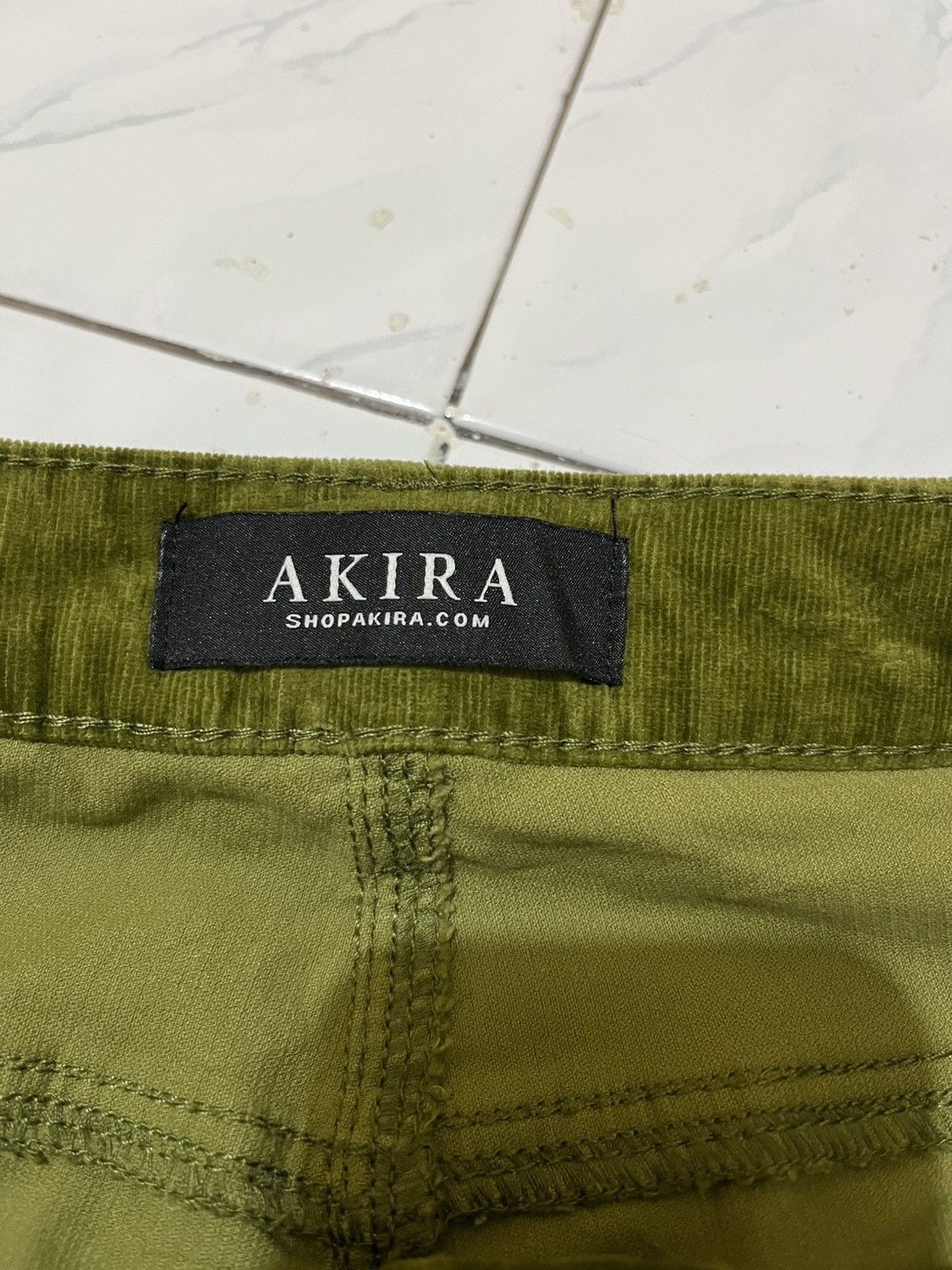 Japanese Brand 🔥 Akira Denim Flare Patchwork Corduroy Pants Size US 30 / EU 46 - 16 Thumbnail