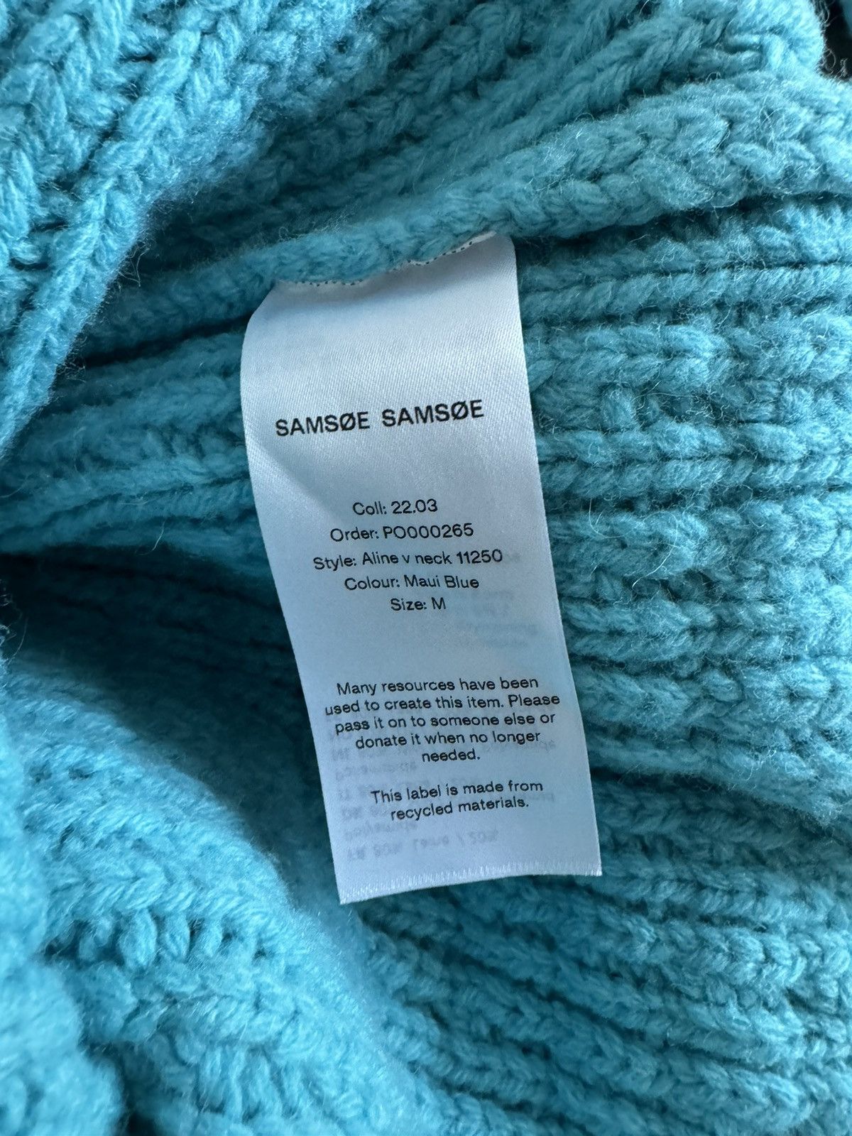 Samsoe Samsoe BNWOT SAMSOE SAMSOE M Light Blue Aline V neck knit wool Size M / US 6-8 / IT 42-44 - 5 Thumbnail