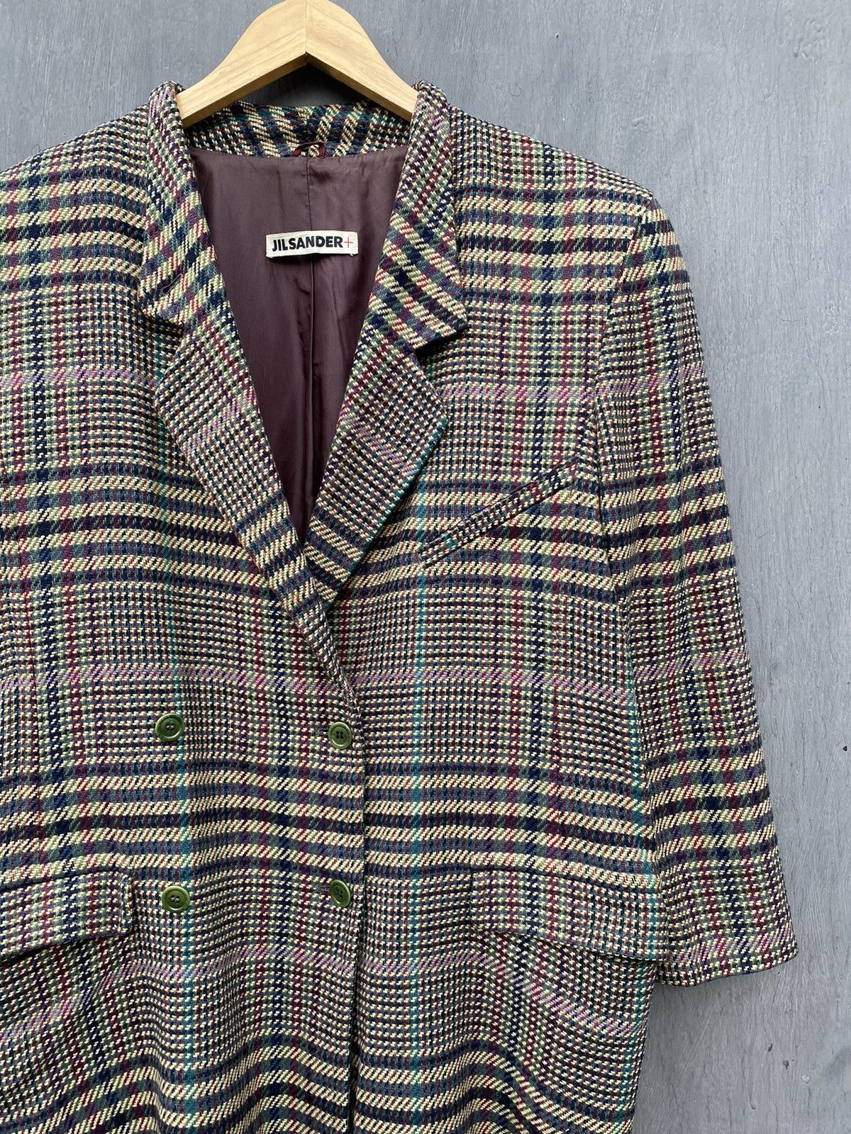 Jil Sander Jil Sander Vintage Plaid Wool/Cashmere Blazer Jacket Size 34 Size XS / US 0-2 / IT 36-38 - 2 Thumbnail