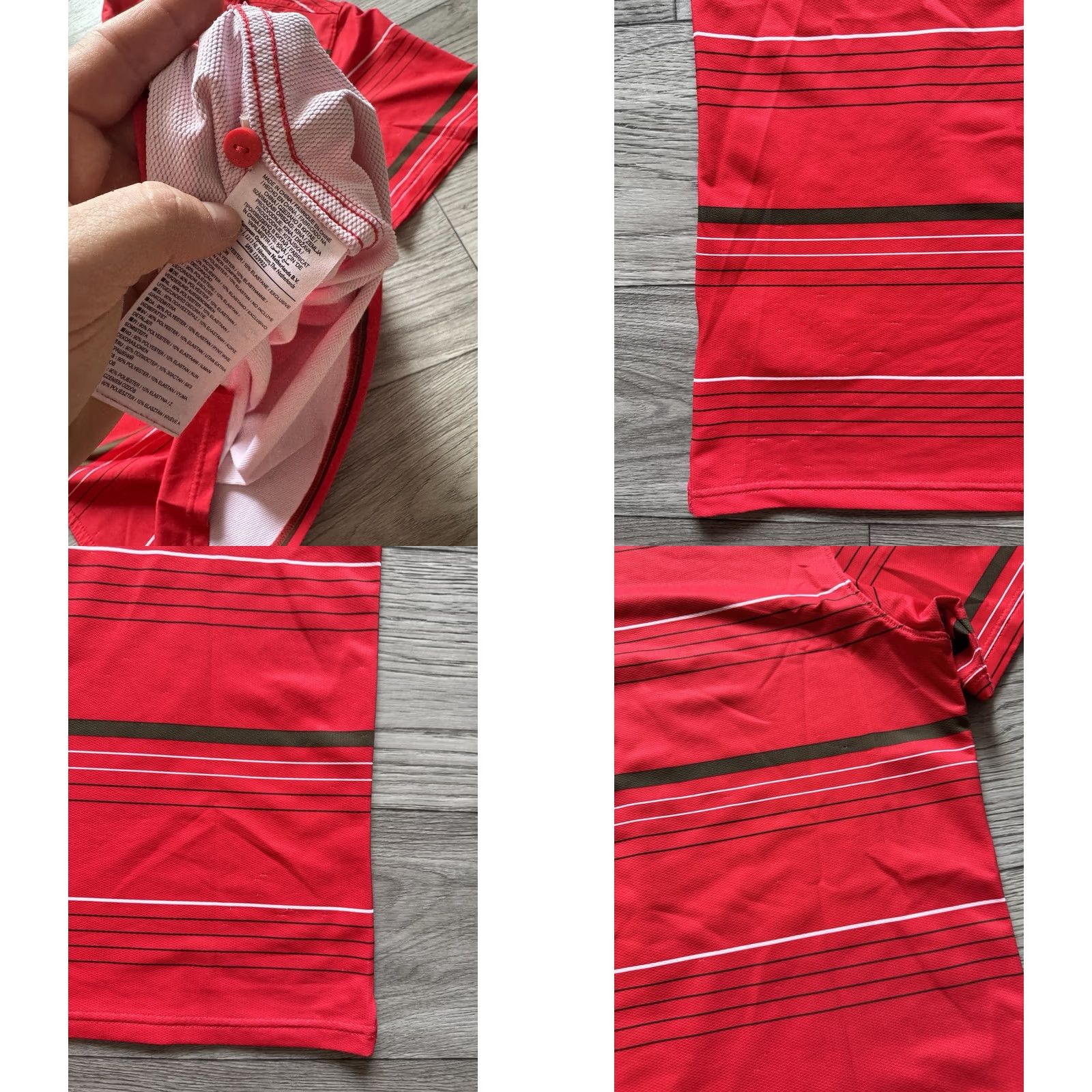Nike Nike RF Striped Tennis Polo Shirt L Men Red 2012 Nike Template Roger Federer RF Striped Tennis Polo Shirt Size L Mens Size US L / EU 52-54 / 3 - 10 Thumbnail