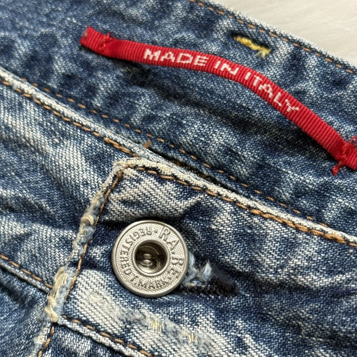 If Six Was Nine 📌 Vintage Ra.Re Y2K Ed Hardy style Bootcut Low Rise Jeans Size 28" / US 6 / IT 42 - 15 Thumbnail