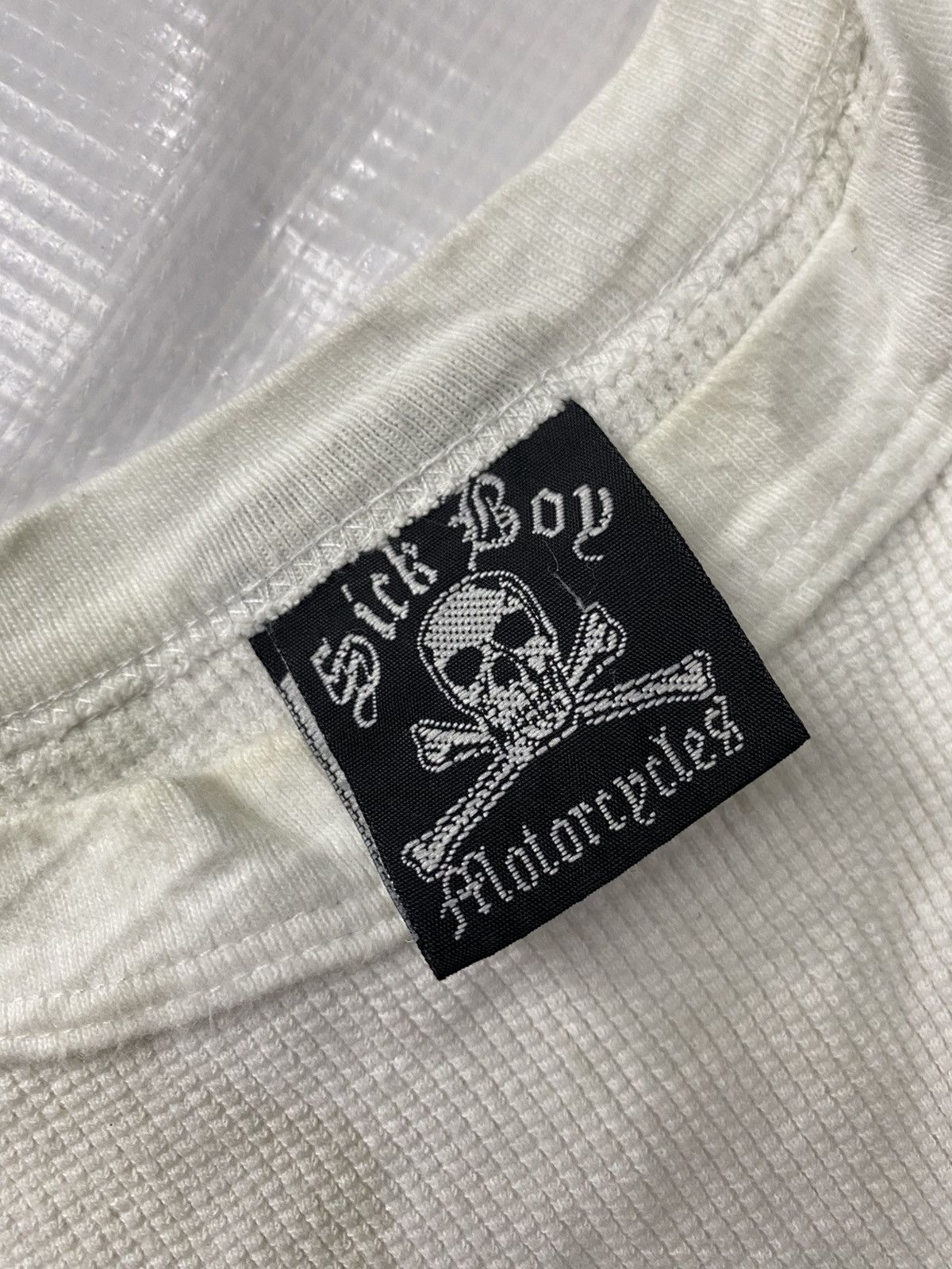 Vintage SICKBOY MOTORCYCLES VINTAGE THERMAL TEE. Size US L / EU 52-54 / 3 - 11 Thumbnail