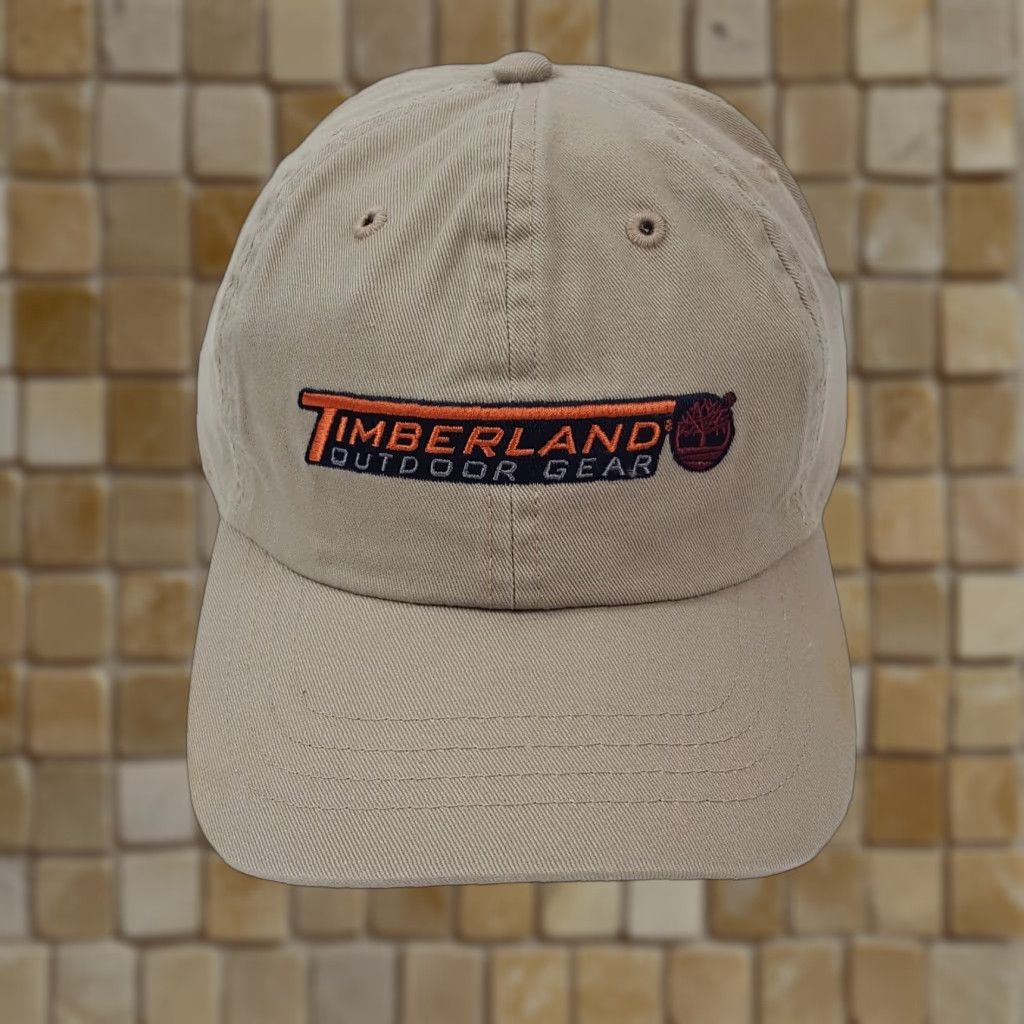 Timberland VINTAGE Timberland Baseball Cap Hat Adult One Size Beige Cotton Canvas Adjustable 90s 2000s New York Outdoor Gear USA Baseball Mens Size ONE SIZE - 1 Thumbnail