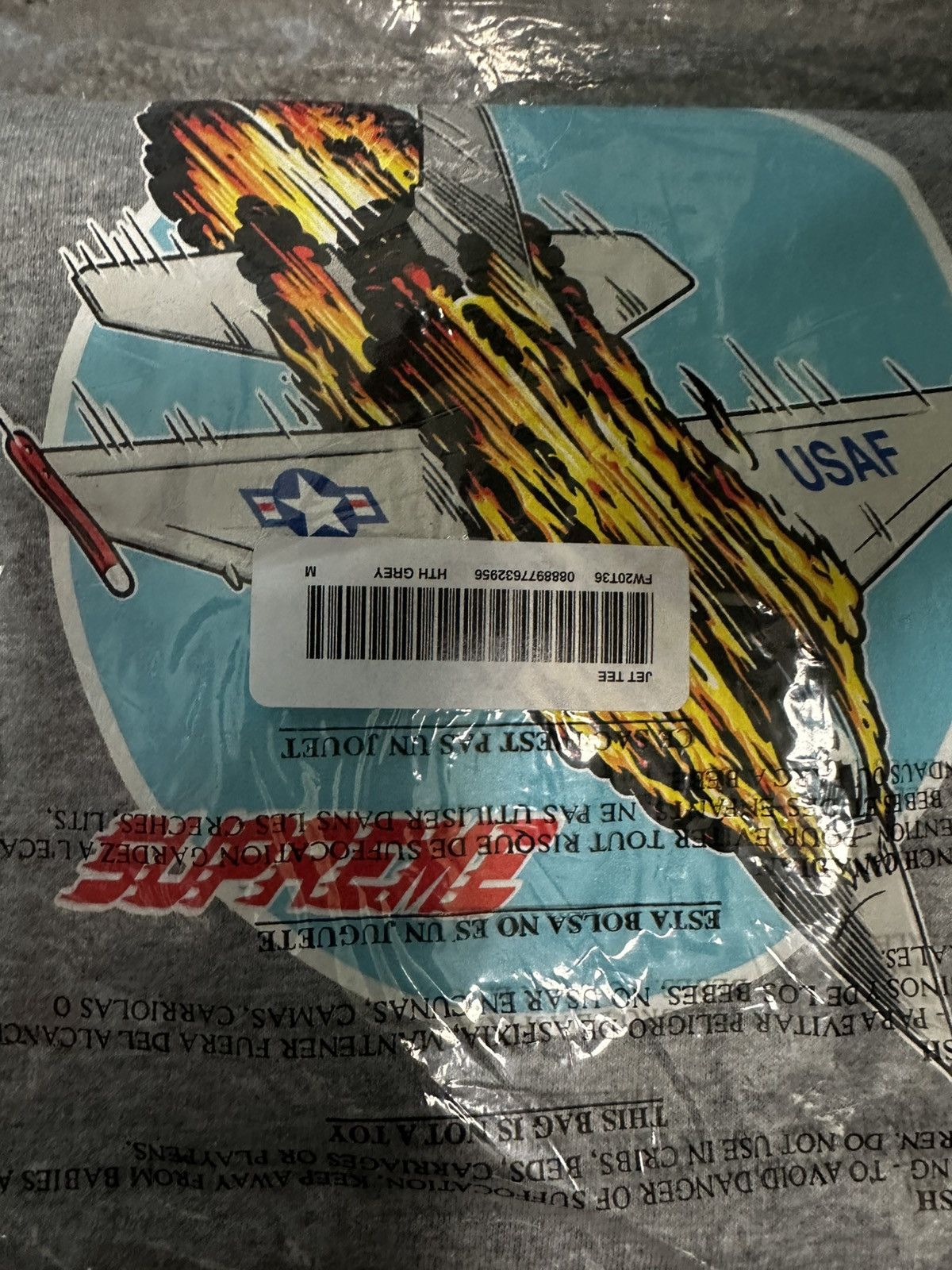 Supreme Supreme Jet Tee Medium New Heather Gray Size US M / EU 48-50 / 2 - 2 Thumbnail
