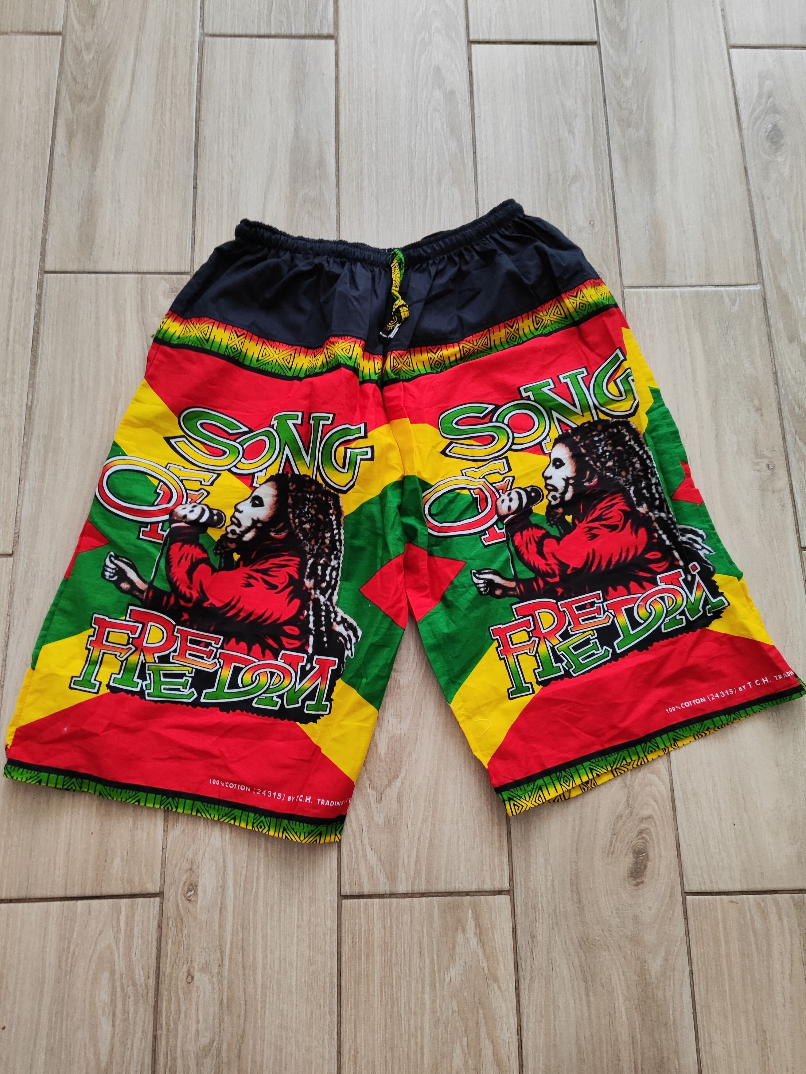 Vintage Rasta Reggae Shorts – Song of Freedom Size US 32 / EU 48 - 3 Thumbnail