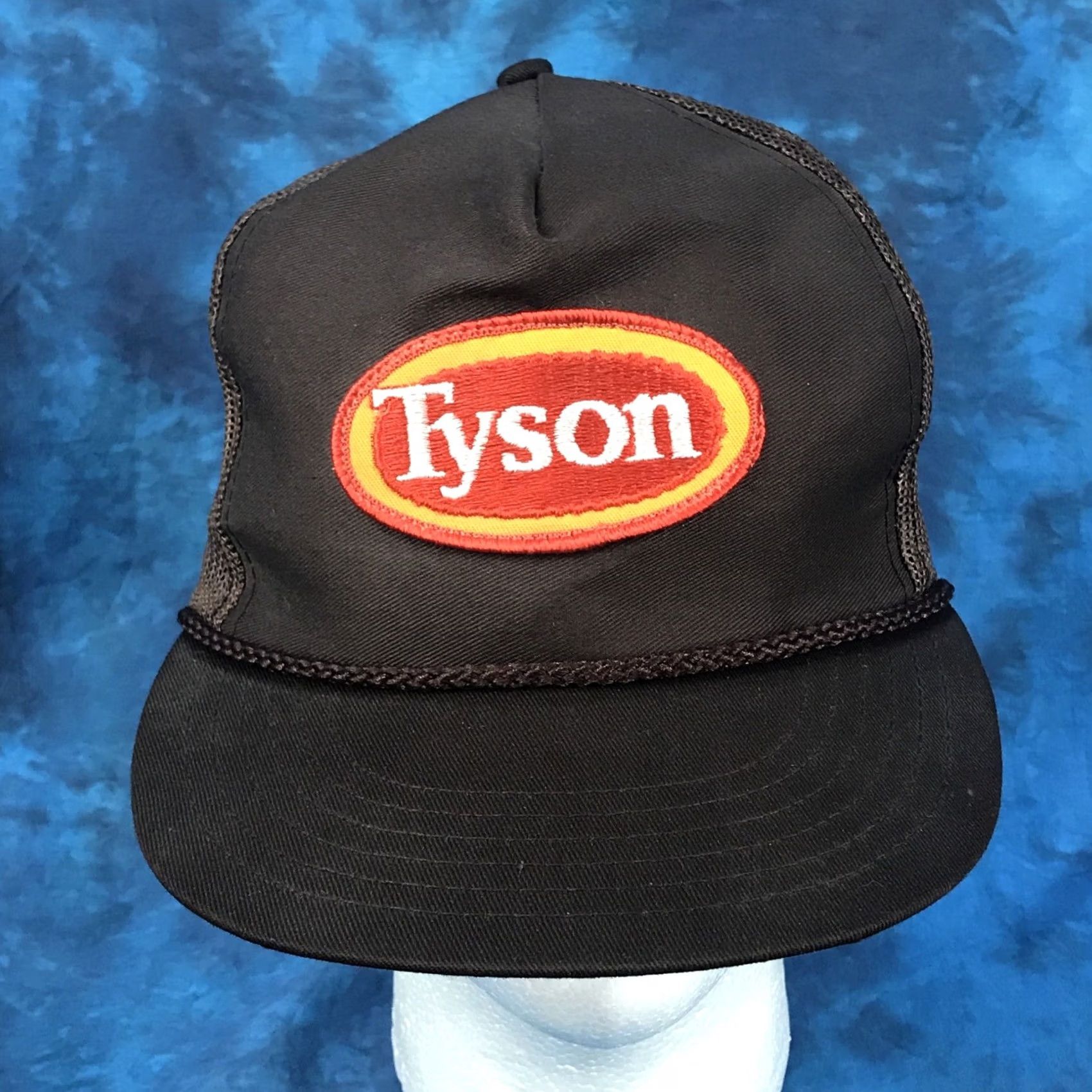 Vintage VINTAGE TYSON CHICKEN TRUCKER HAT Adjustable Brown 90s USA Mens Size ONE SIZE - 3 Thumbnail