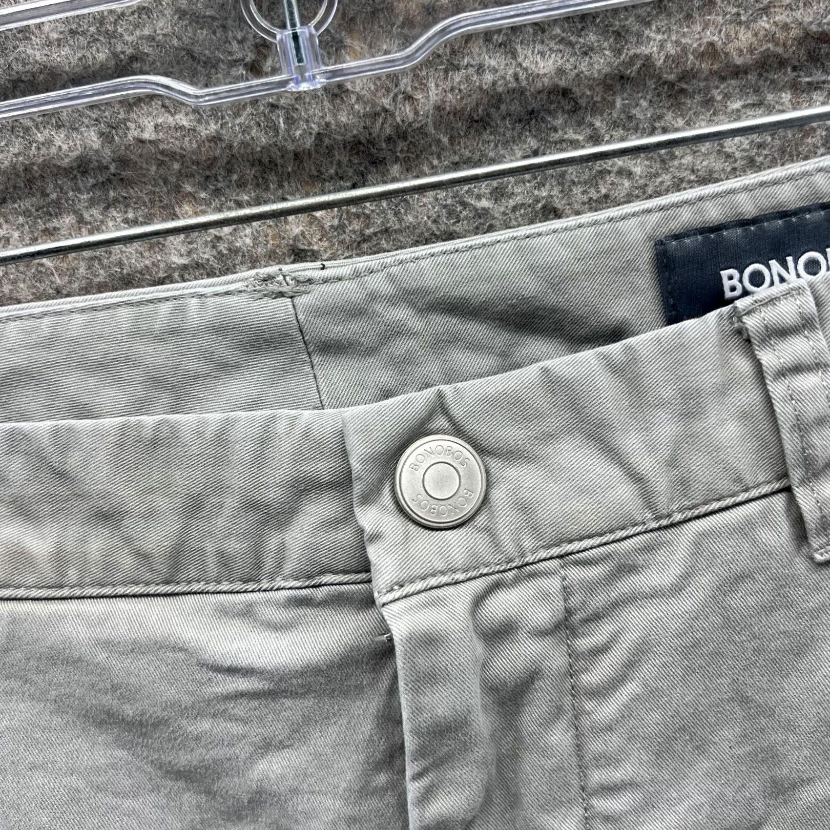 Bonobos Bonobos Pants Men 30x30 Gray Chino Flat Front Slim Fit Casual Cotton Canvas Pants Mens 30 Regular Slim Chino Gray Size US 30 / EU 46 - 5 Thumbnail