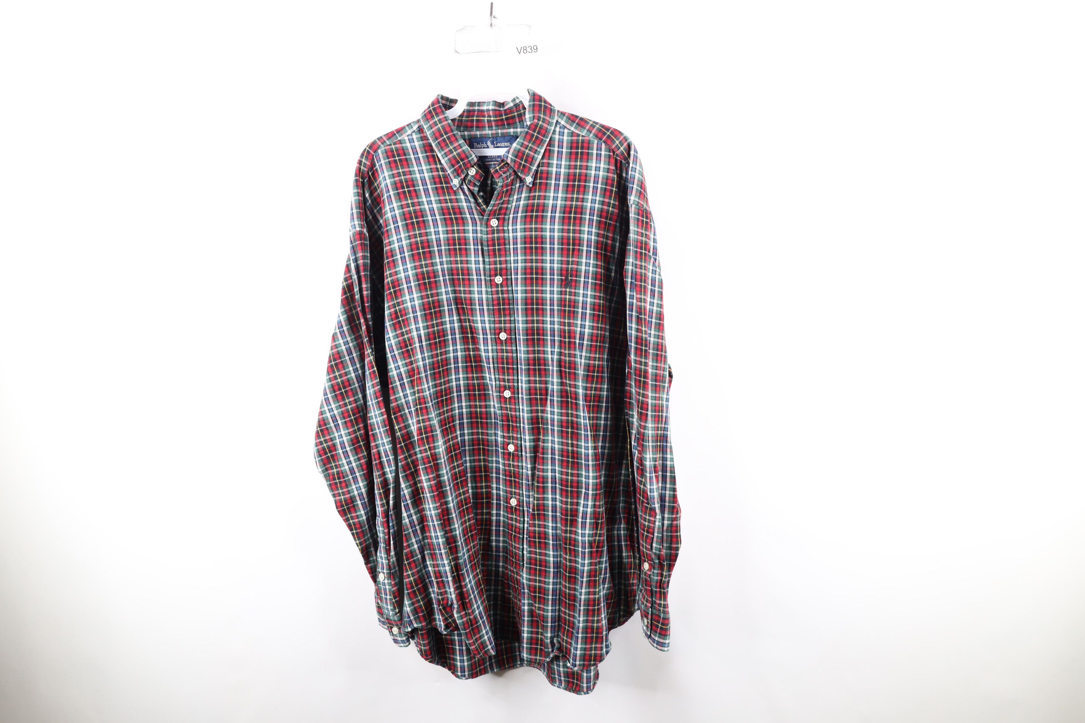 Vintage 90s Ralph Lauren Collared Flannel Button Down Shirt