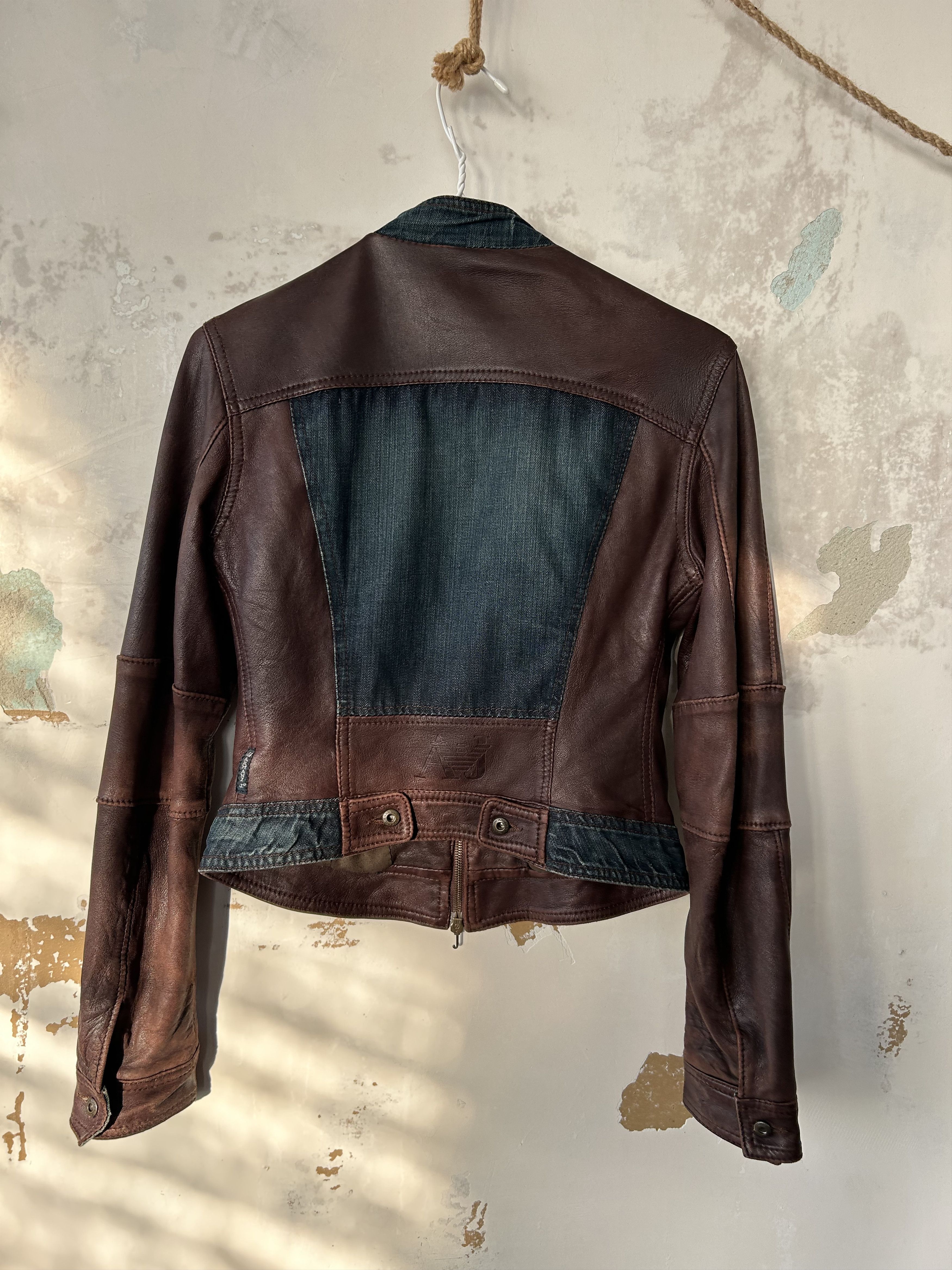 Armani Armani Jeans Leather Jacket Women's size us6 Size M / US 6-8 / IT 42-44 - 6 Thumbnail