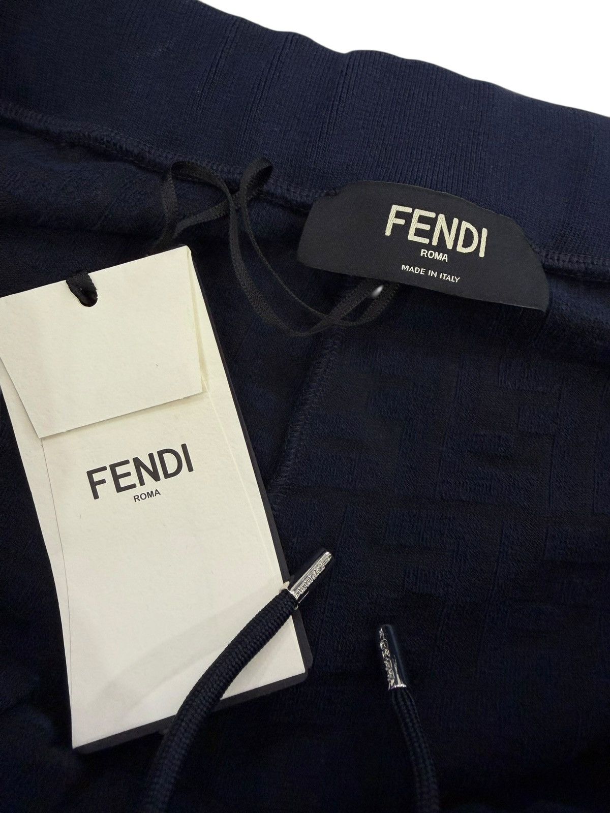 Fendi Fendi F Print Navy Towel Shorts Size US 38 / EU 54 - 5 Thumbnail