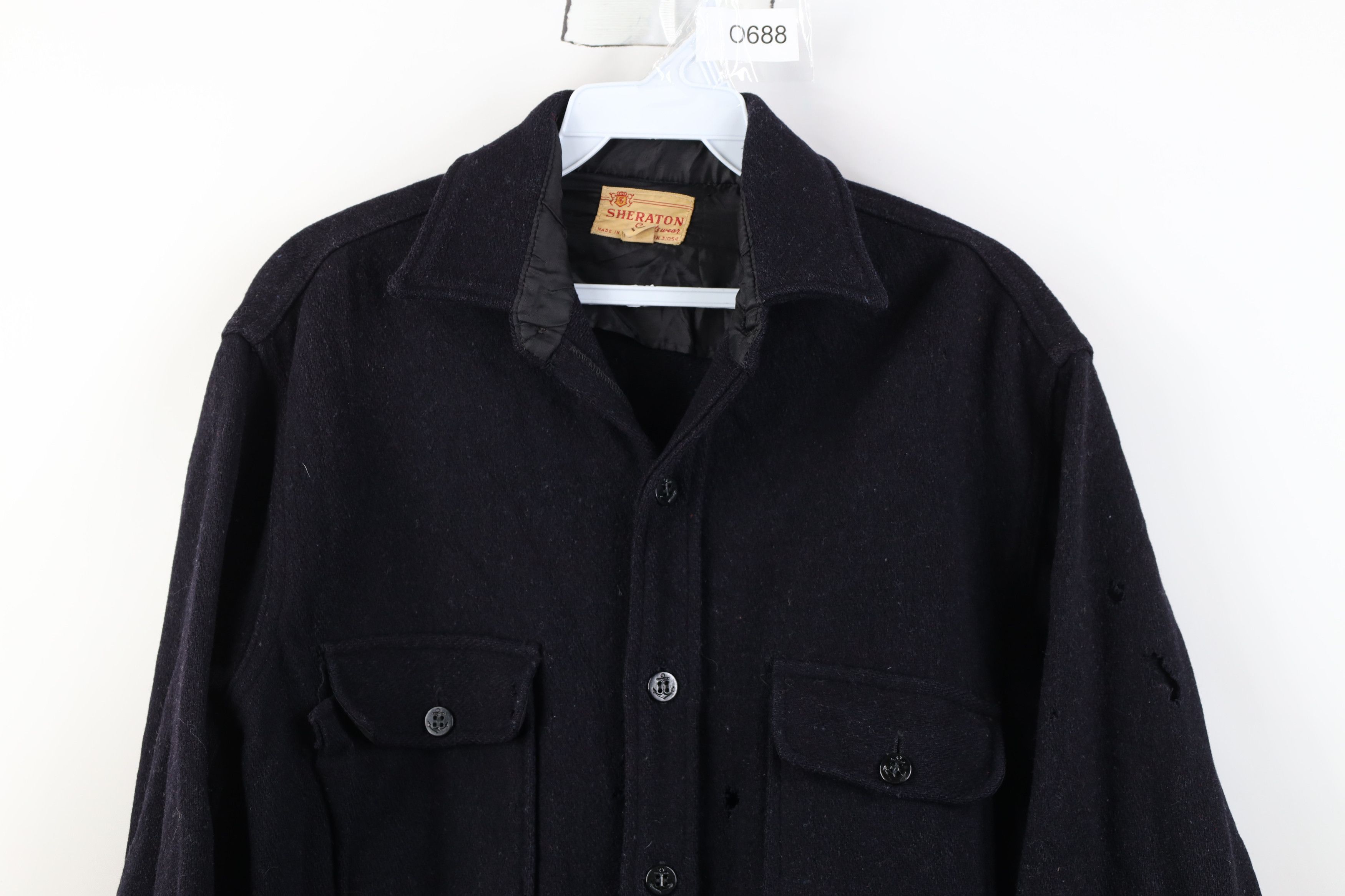 Vintage AS IS Vintage 50s Streetwear CPO Shirt Jacket Jac Shirt USA Size US L / EU 52-54 / 3 - 2 Thumbnail