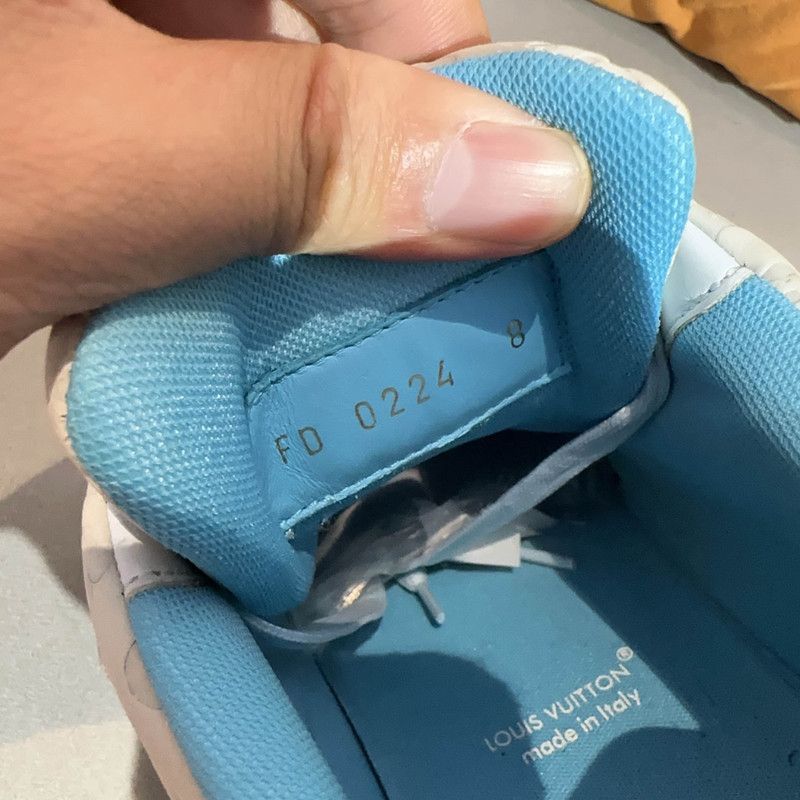 Louis Vuitton Tyler x Louis Vuitton Blue Low-Top Sneakers -2508 Size US 8.5 / EU 41-42 - 4 Thumbnail
