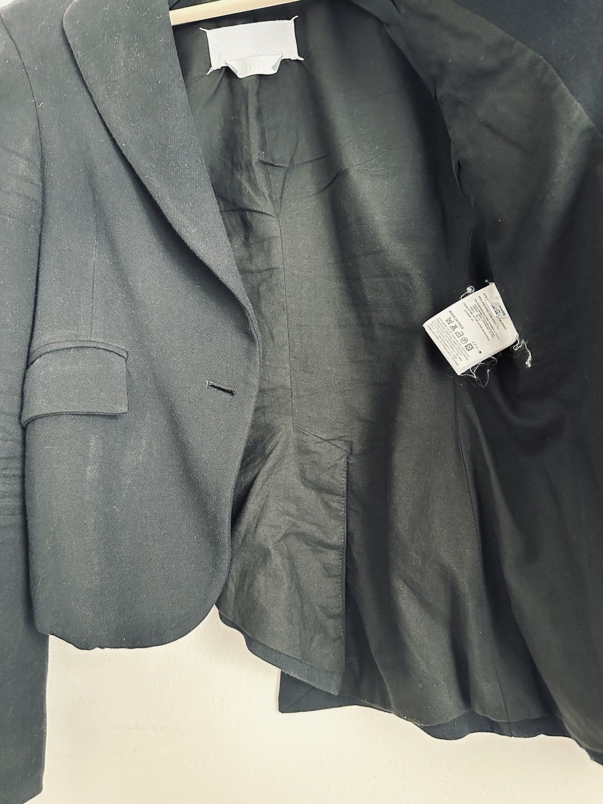 Maison Margiela 2006AW Artisanal Asymmetric Blazer Jacket Size US S / EU 44-46 / 1 - 4 Thumbnail